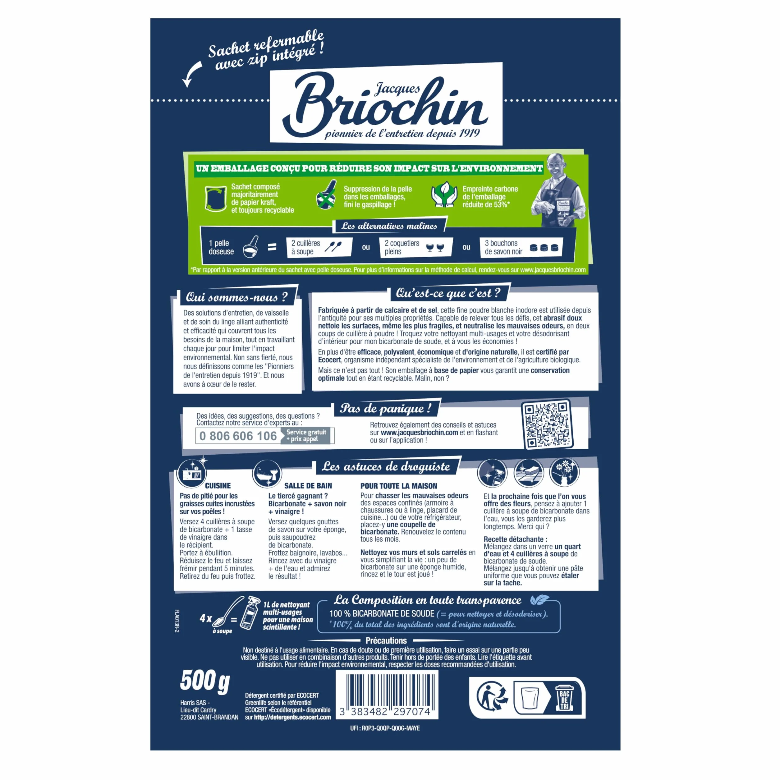 Briochin Bicarbonate de soude poudre 500g