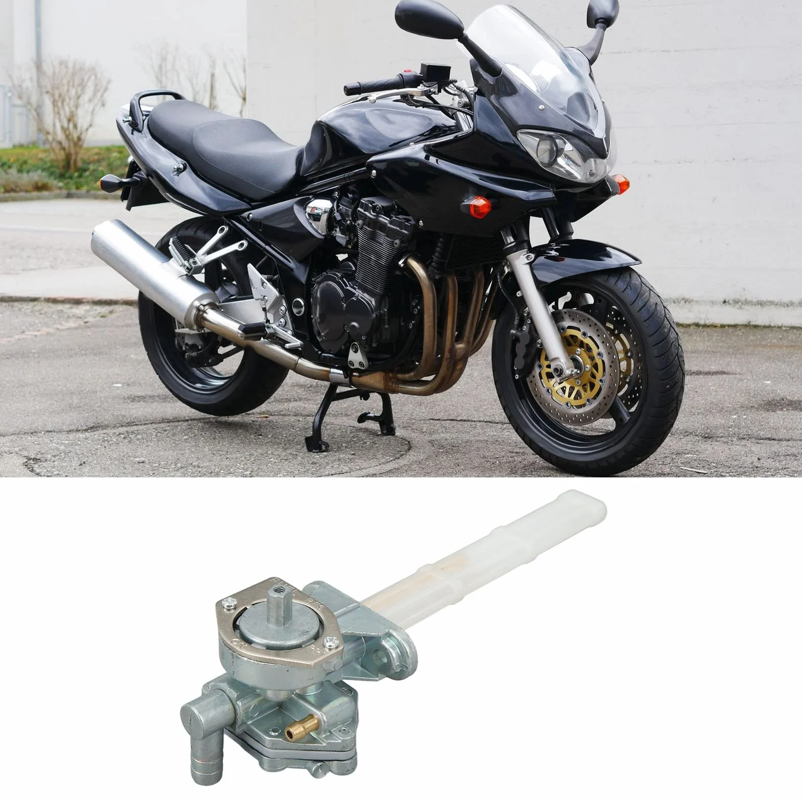 Zawór Kurkowy Paliwa Zawór ynowy, Zawór Odcinający Paliwo 44300 32F10 Zamiennik dla Bandit 1200 GSF1200 2001-2005,Zawory paliwowe i akcesoria