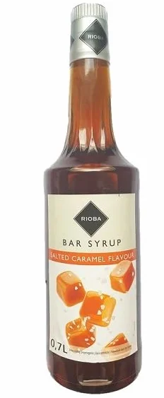 Syrop barmański słony karmel 700ml - Rioba do kawy i drinków profesjonalny