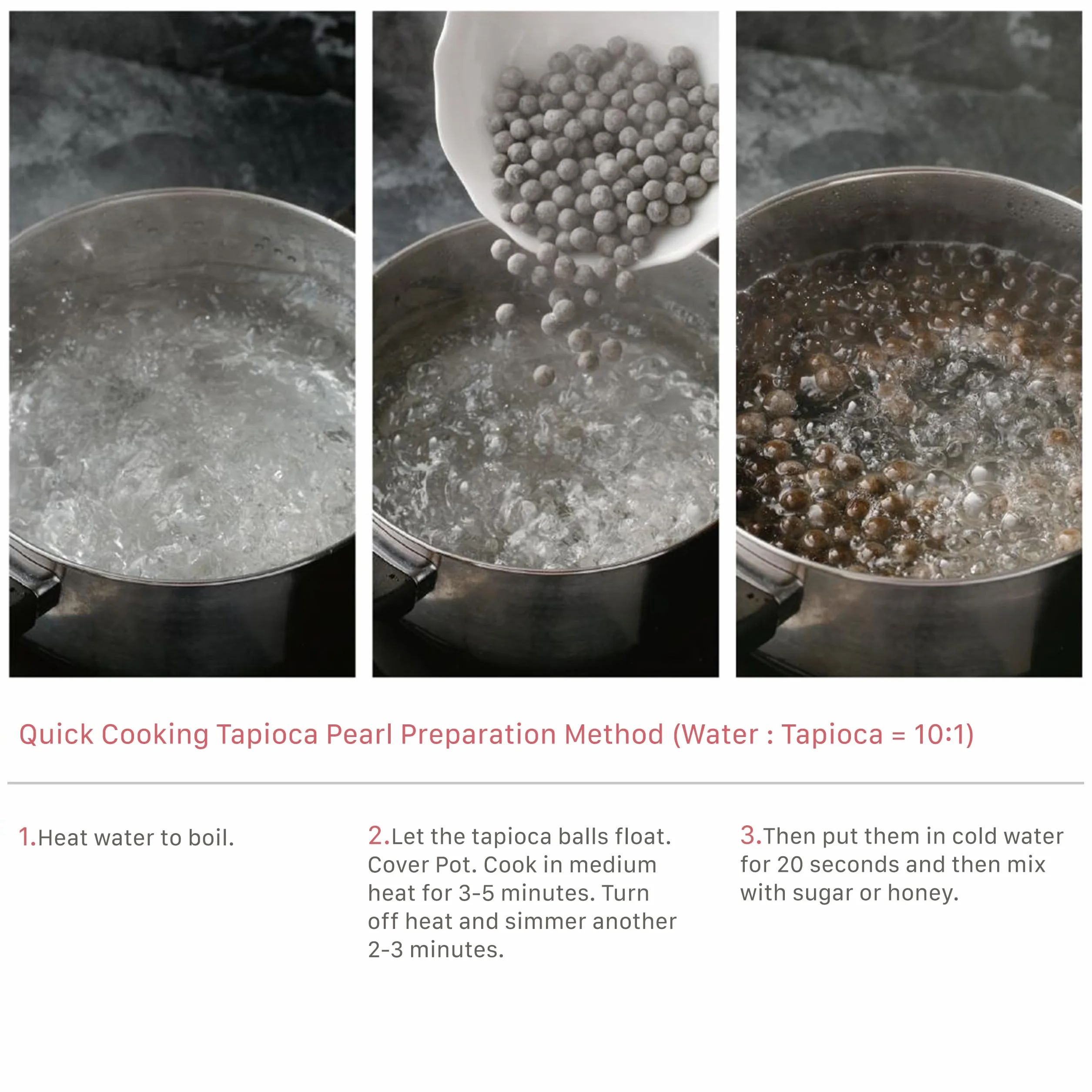 WuFuYuan - Tapioca Pearl Black 250 G (4 sztuki)