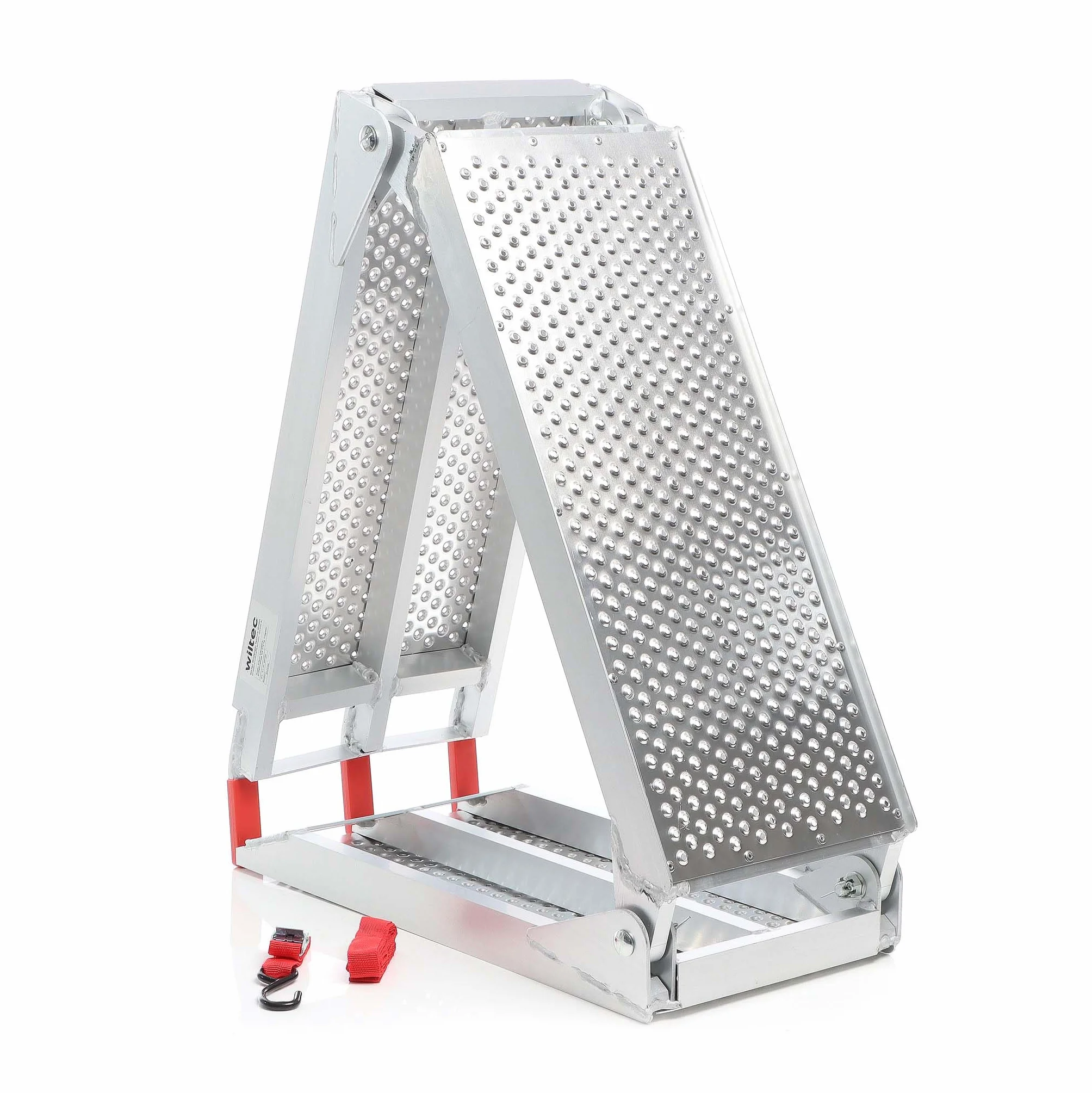 Wiltec składany najazd aluminiowy 270kg rampa antypoślizgowa