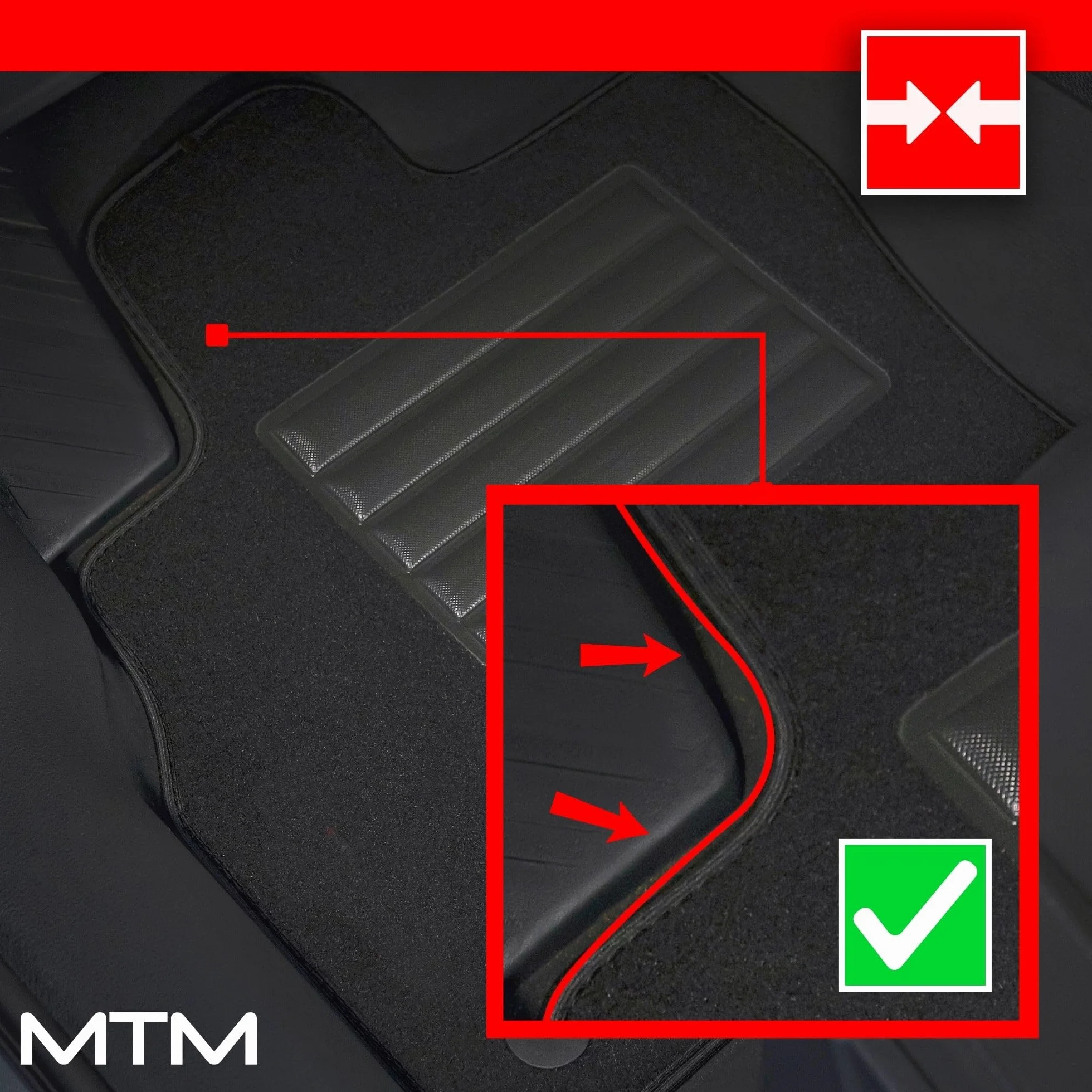 MDM SP-619 welurowe dywaniki samochodowe pasujące do Citroen C5 (X7) 2008>05.2017
