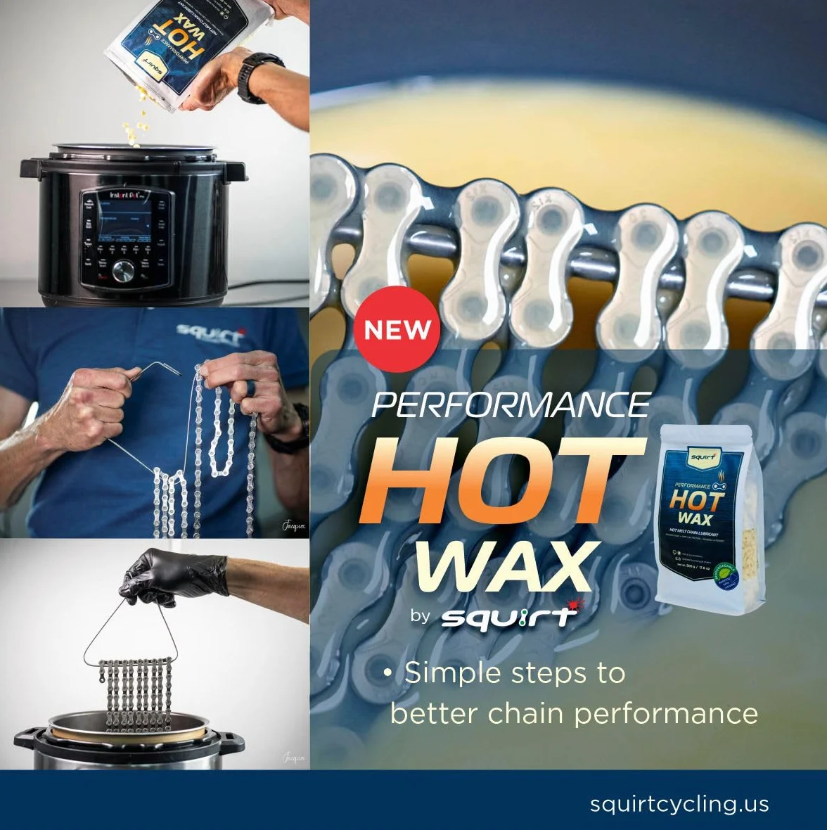 Squirt Performance Hot Wax for Bike Chains
