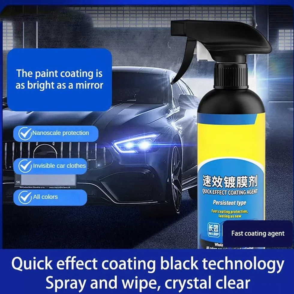 Sopami Quick Effect Coating 3 w 1 High Protection Car Spray 500 ml Hydrophobic Trim Car Scratch Wax Polish