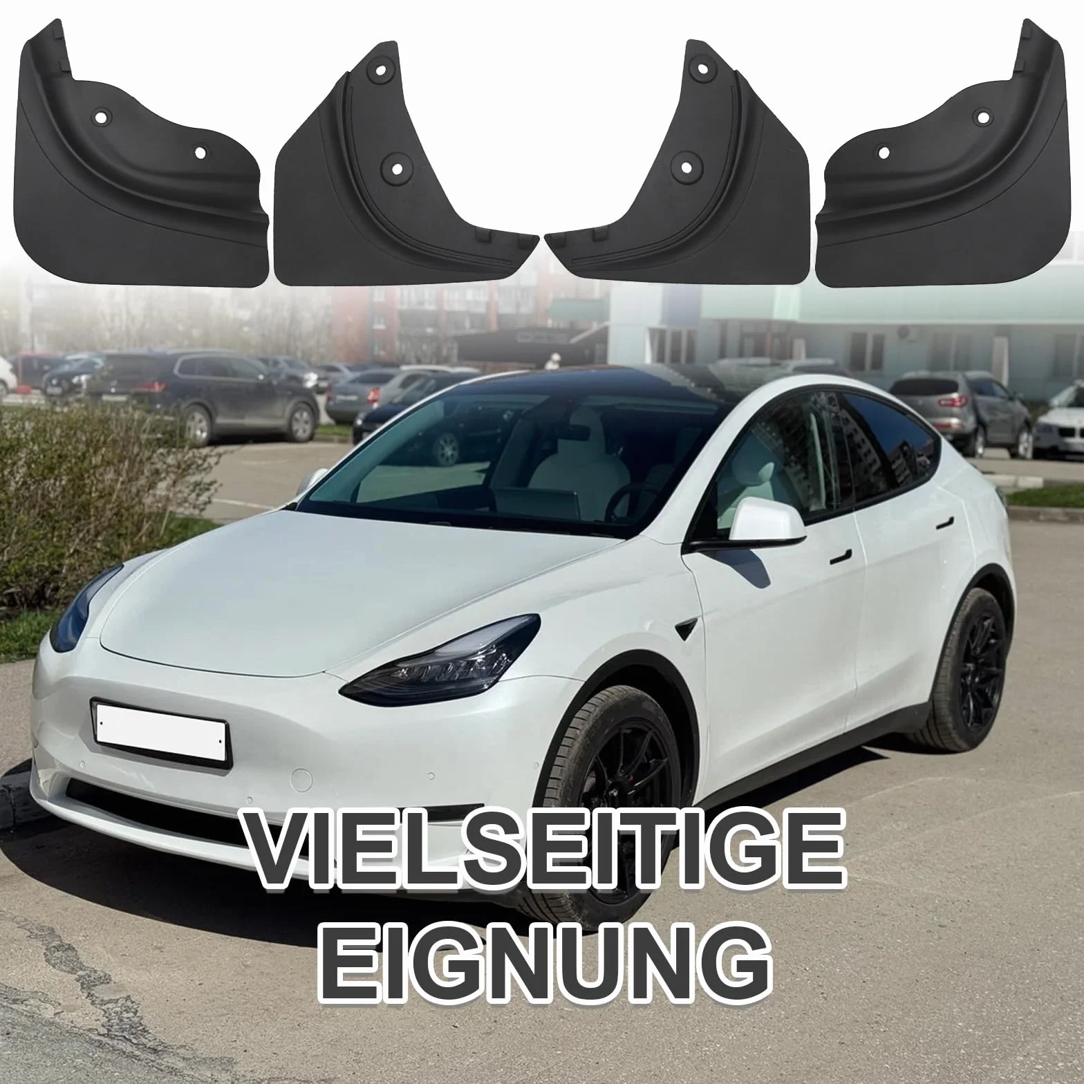 4 sztuki błotników z przodu i z tyłu, ochrona przed pryskaniem, zamiennik do Tesla Model Y 2021 2022 2023 2024