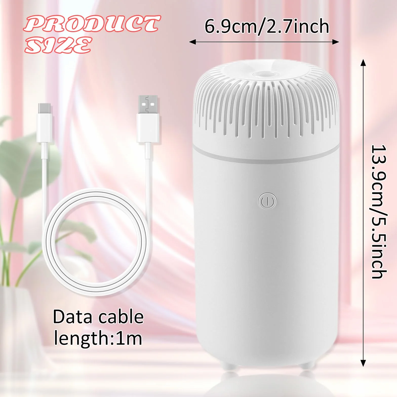 Nawilżacz samochodowy dyfuzor aromaterapii 100 ml mini mgły 7 kolorami światła odświeżacz powietrza do samochodu