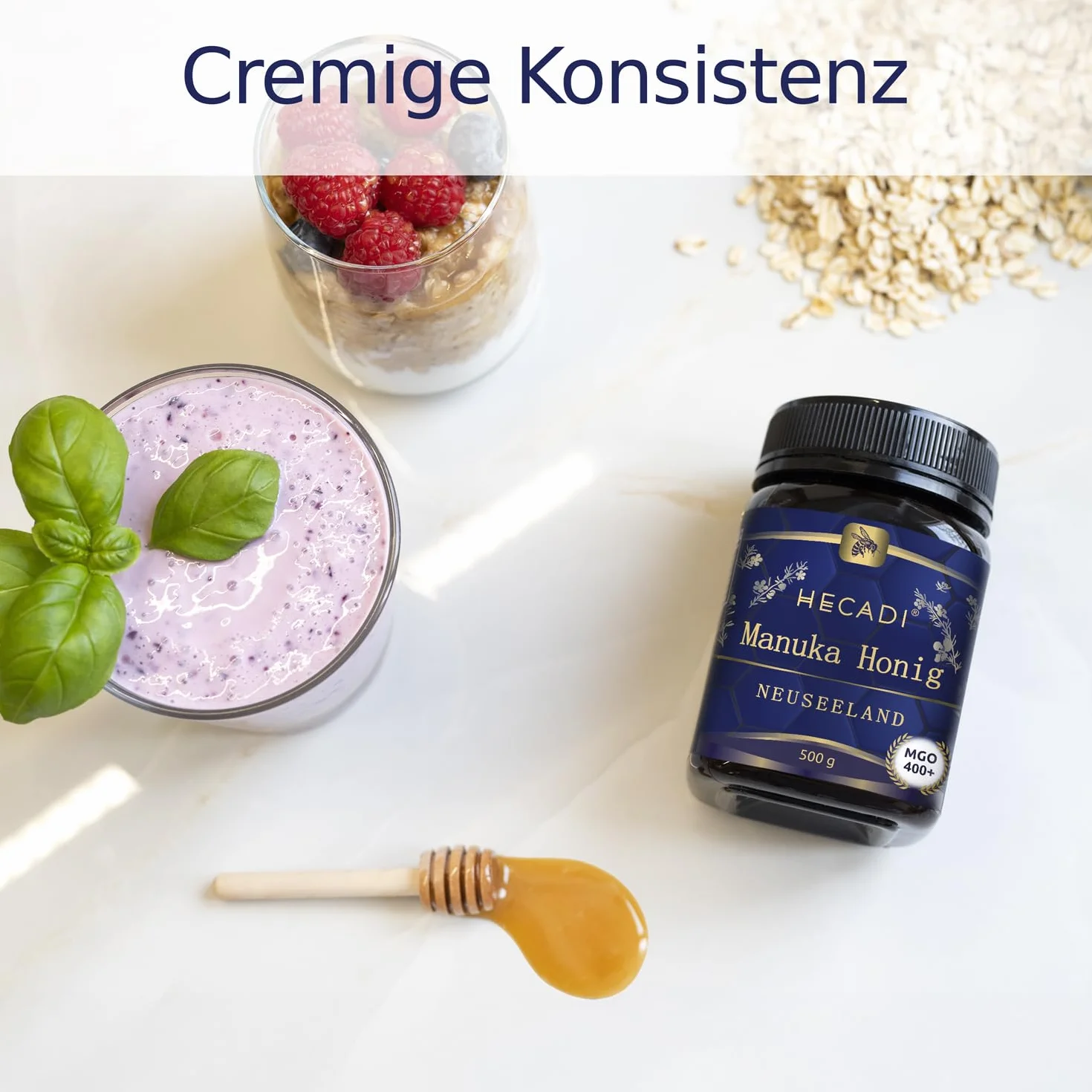 Miód Manuka 400+ MGO Oryginalny Miód z Nowej Zelandii I z certyfikowaną i gwarantowaną zawartością MGO 500g