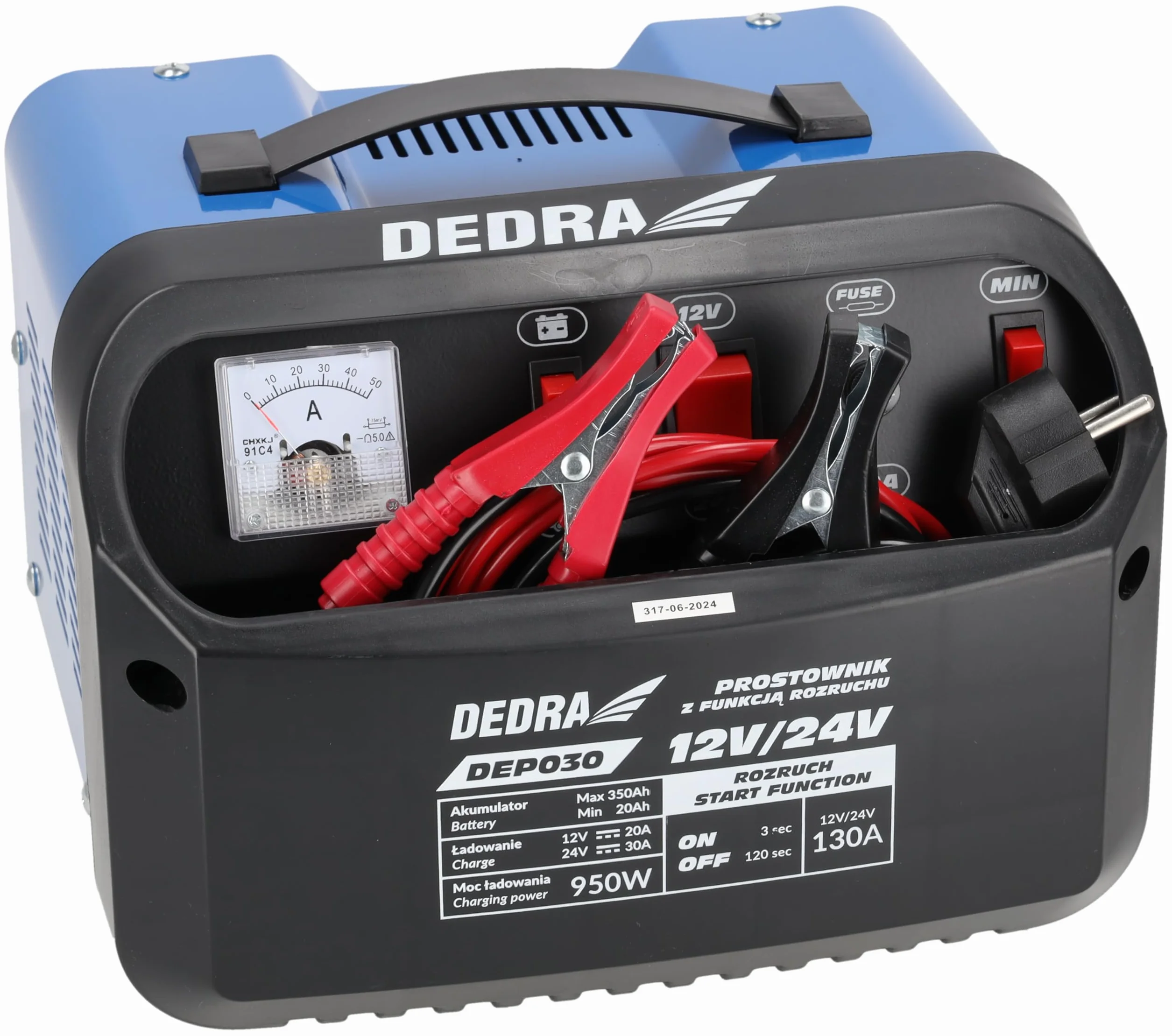 Dedra Prostownik z rozruchem 12/24 V 20-350 Ah