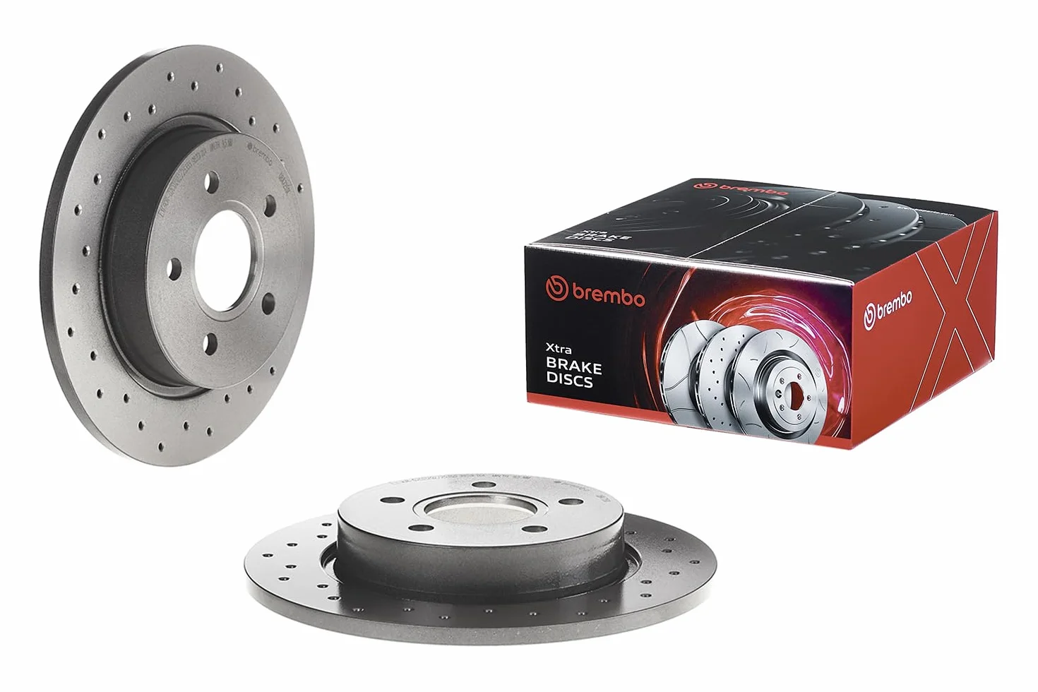 BREMBO 08.A725.1X tarcze hamulcowe, zestaw 2 sztuk