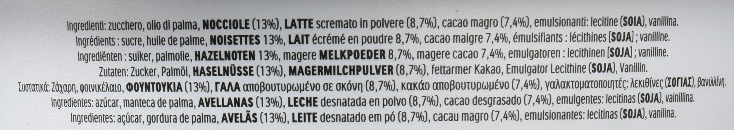 Nutella Czekoladowa wanna z orzechami laskowymi 3 kg - 1 x 3 kg