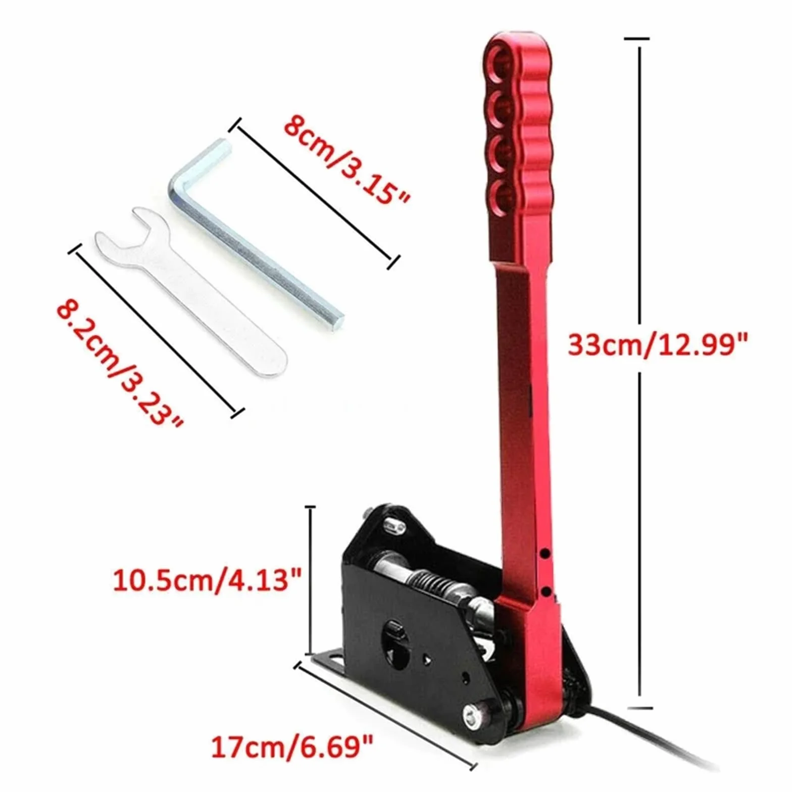 Dźwignia Hamulca Ręcznego płyta do hamulca ręczne PC 14 Bit SIM Zacisk hamulca ręcznego USB do gier wyścigowych Logitech G25/G27/G29/T300/T500 FANATECOSW do LFS DIRT Hand Hydrauliczny hamulec ręczny(