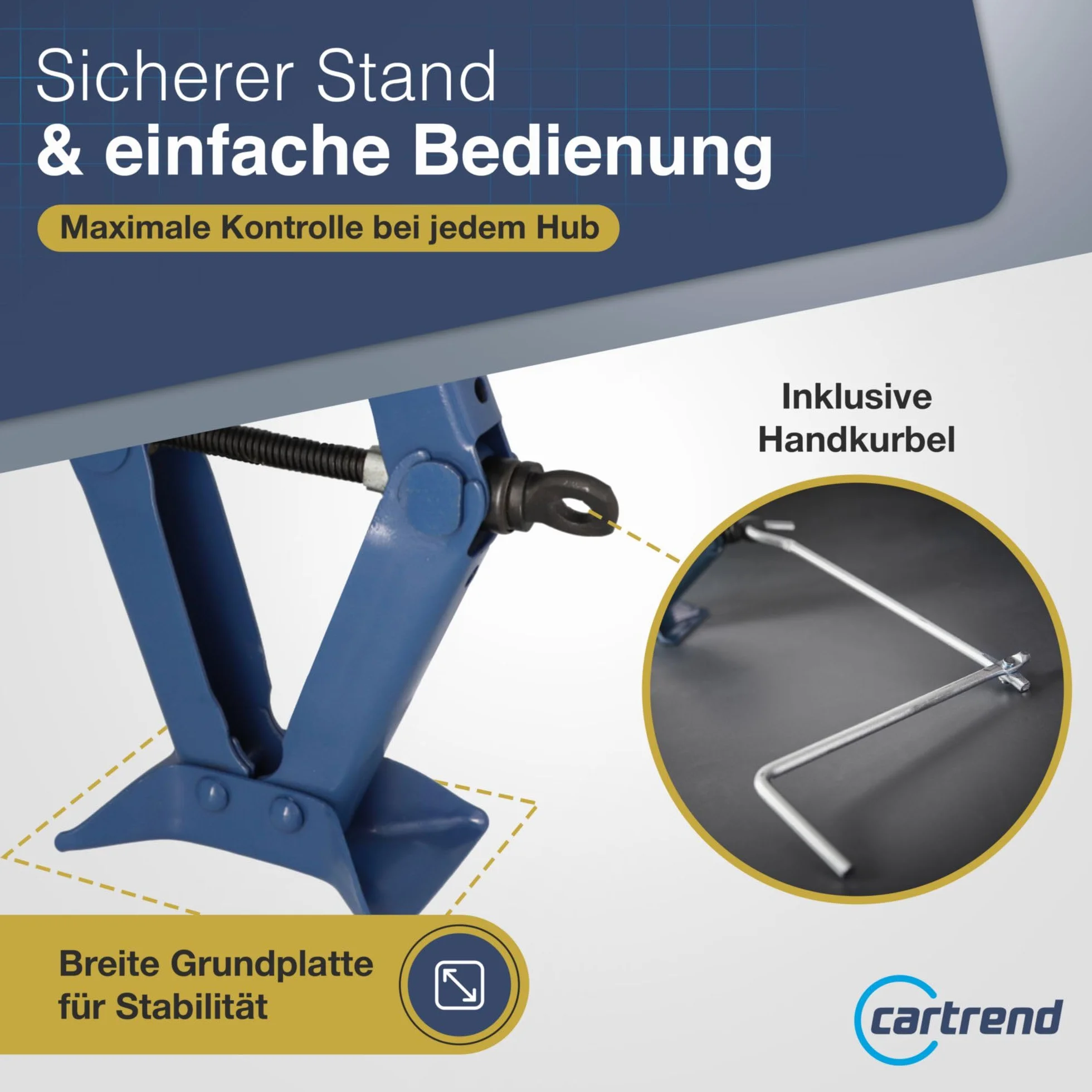 Cartrend 10929 Scherenwagenheber Cartrend 1000 kg
