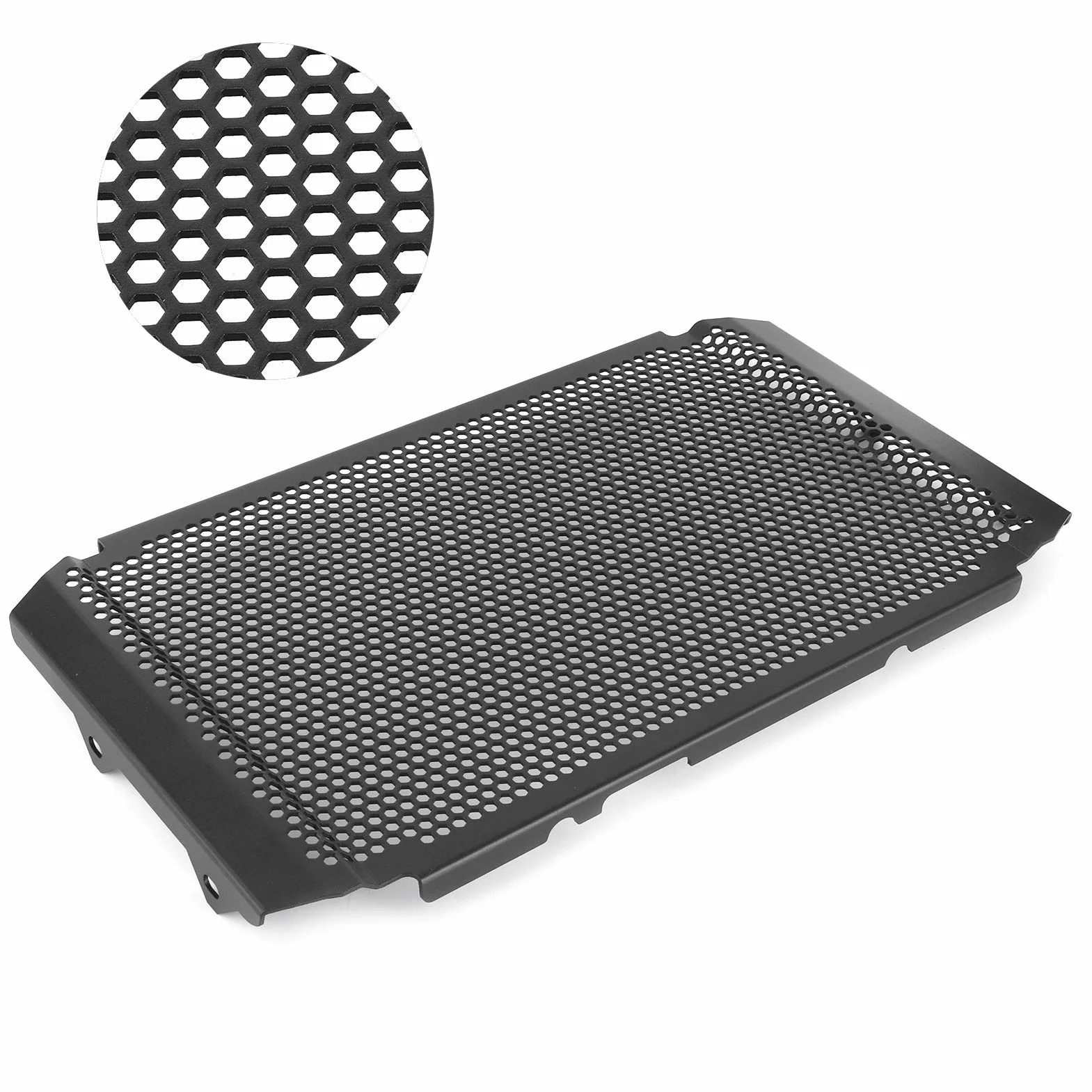 Aramox 900 osłona chłodnicy, osłona chłodnicy motocyklowej osłona osłona osłona ze stopu aluminium pasuje do XSR900 MT-09 FZ-09 900 GT czarna