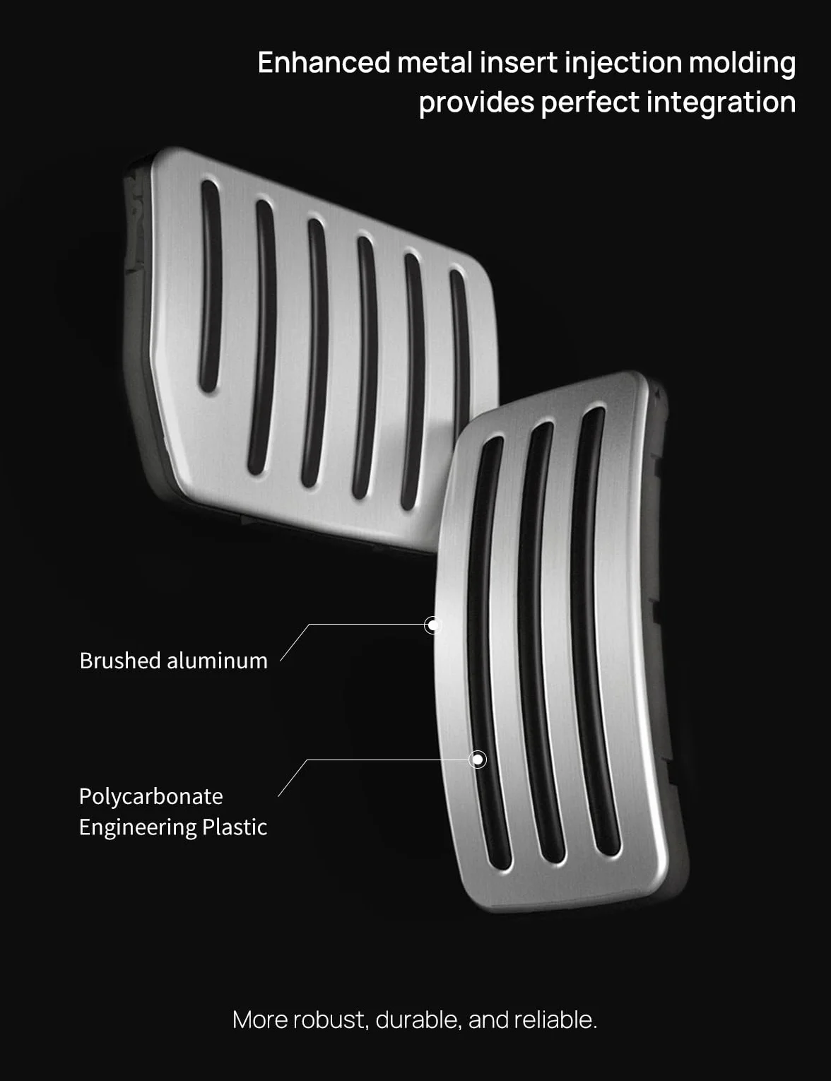TPARTS Aluminiowe zestawy pedałów z blokadą samoczynną pedałów gazu osłona pedałów hamulca do modelu Tesla 3 i model Y antypoślizgowe akcesoria ochronne zamiennik podkładki na nożny
