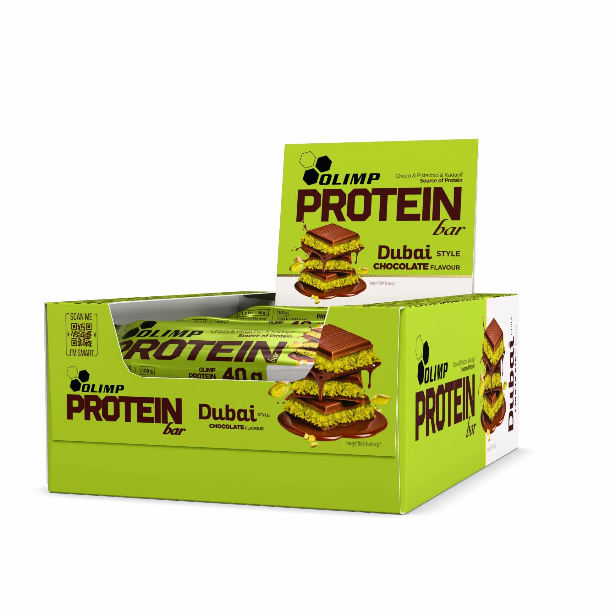 Olimp Protein Bar Dubai Style Chocolate Flavour 40g 25-Pack