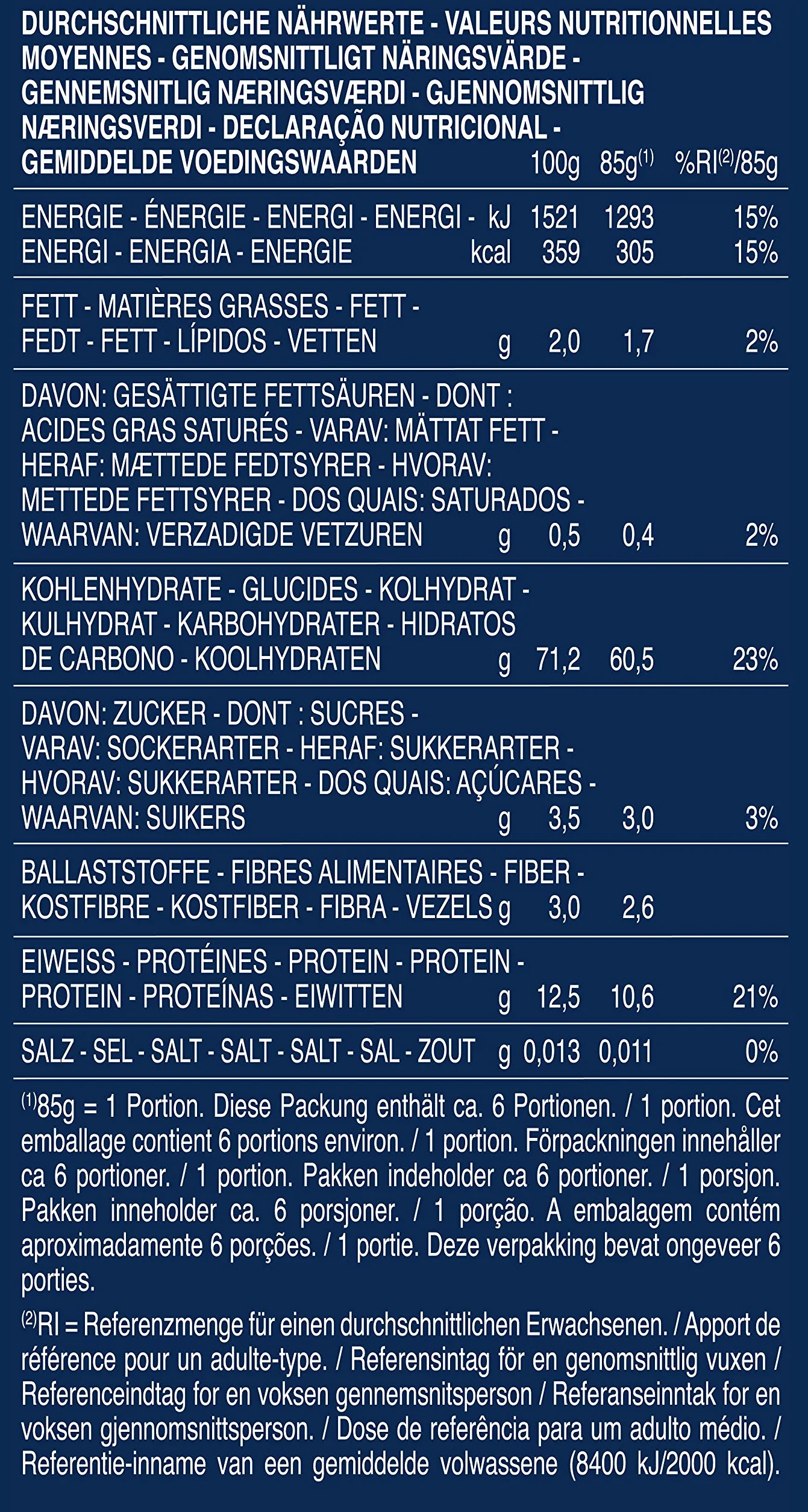 Barilla Pasta Tortiglioni nr 83 6 x 500 g
