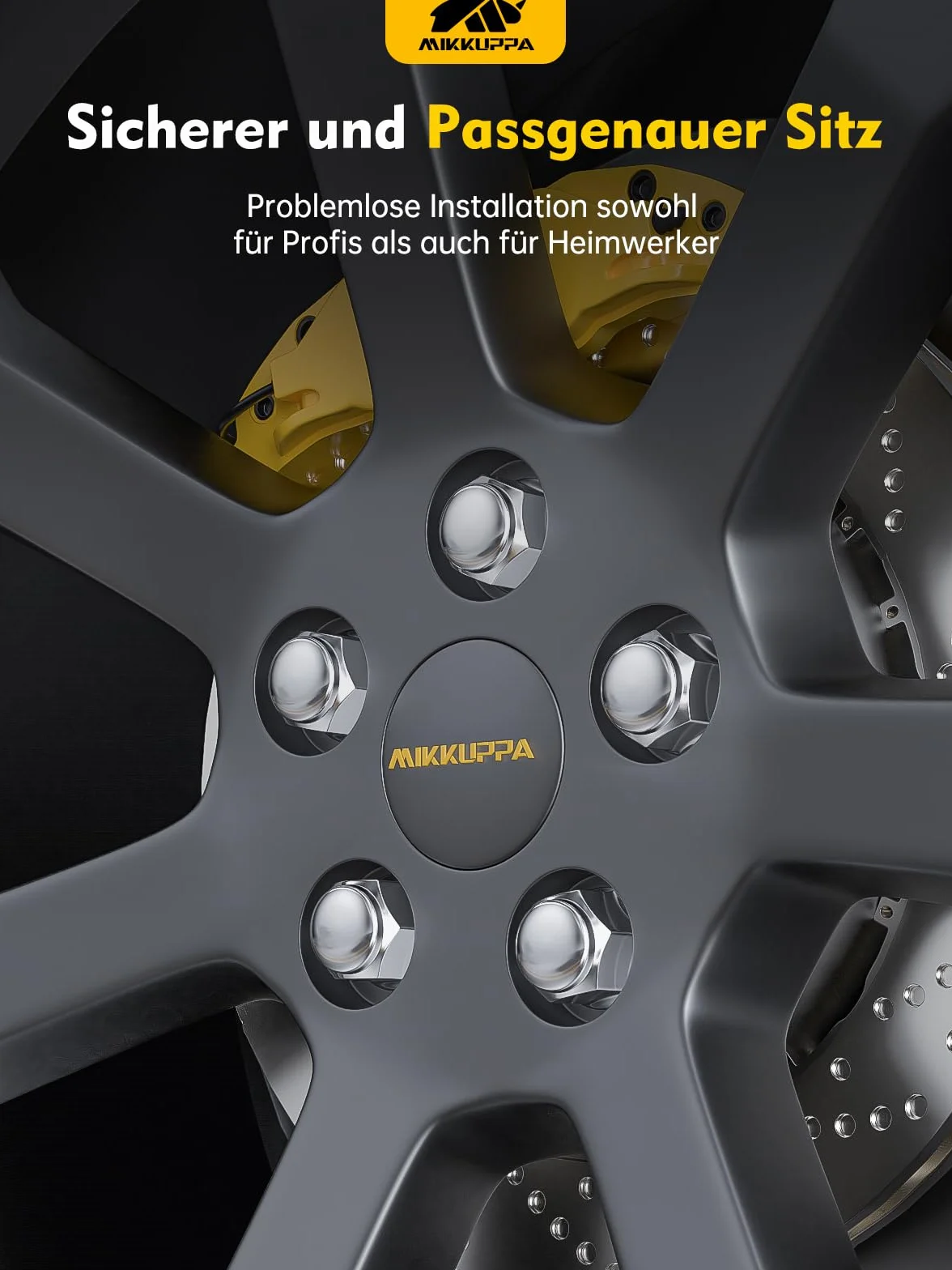 MIKKUPPA M12 x 1,5 chromowane nakrętki do kół SW19 20 sztuk OEM Factory Style do większości Ford Fiesta Focus Fusion fabryka koła żołądź siedzenie nakrętki zamknięty koniec nakrętki Lug Nuts