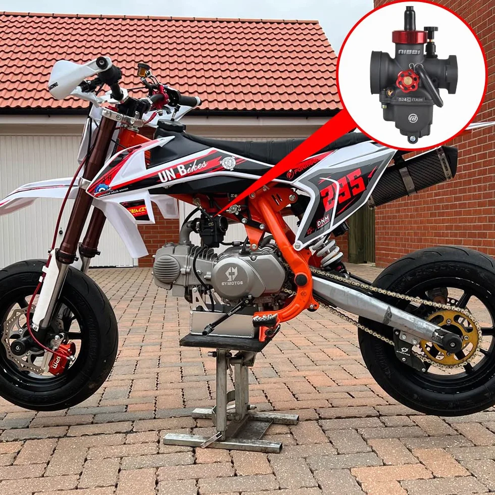 NIBBI Gaznik PE24mm, odpowiedni silnik kołnierzowy 140cc-150cc z strumieniami węglowodanowymi
