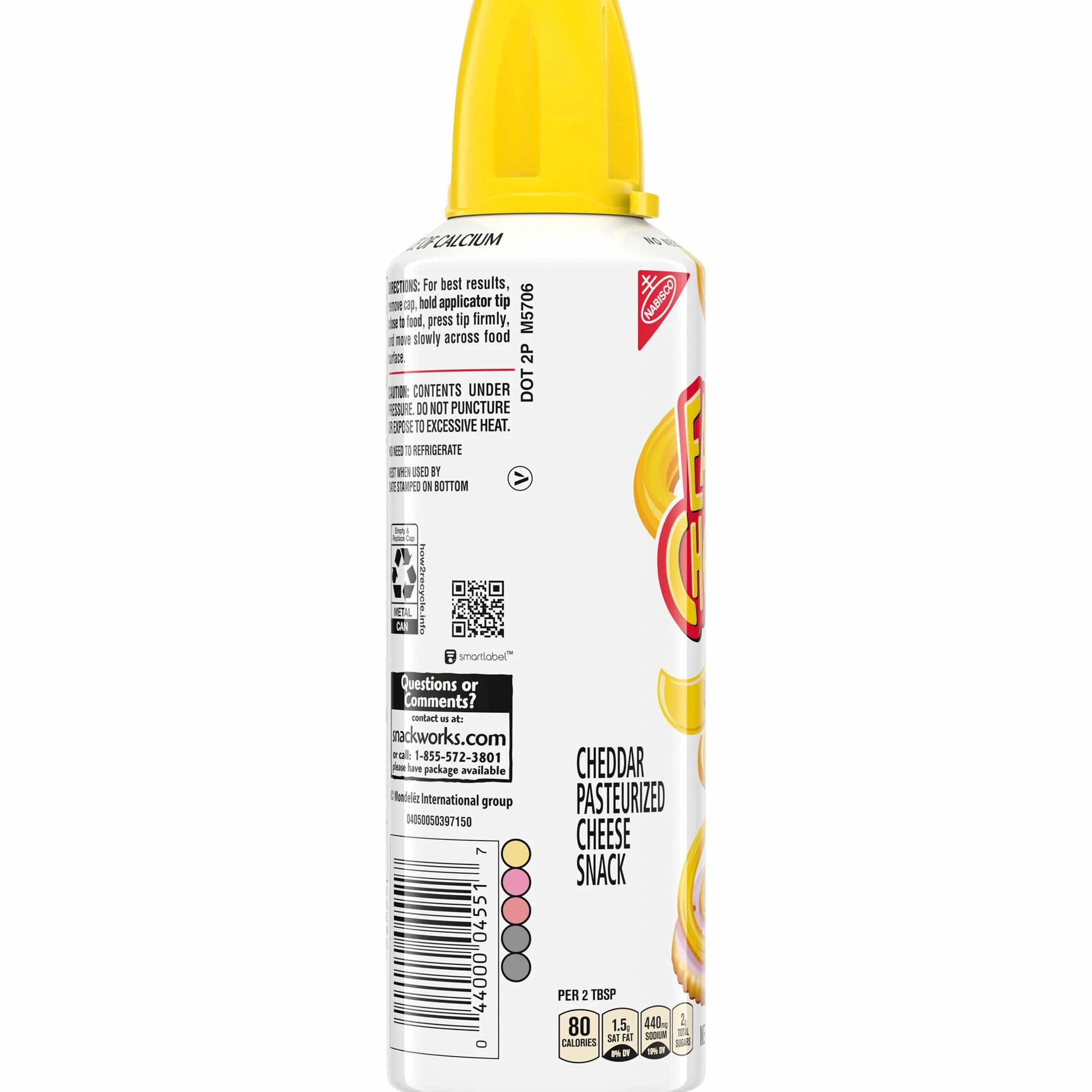 Nabisco Easy Cheese Cheddar Cheese Snack, 236 ml