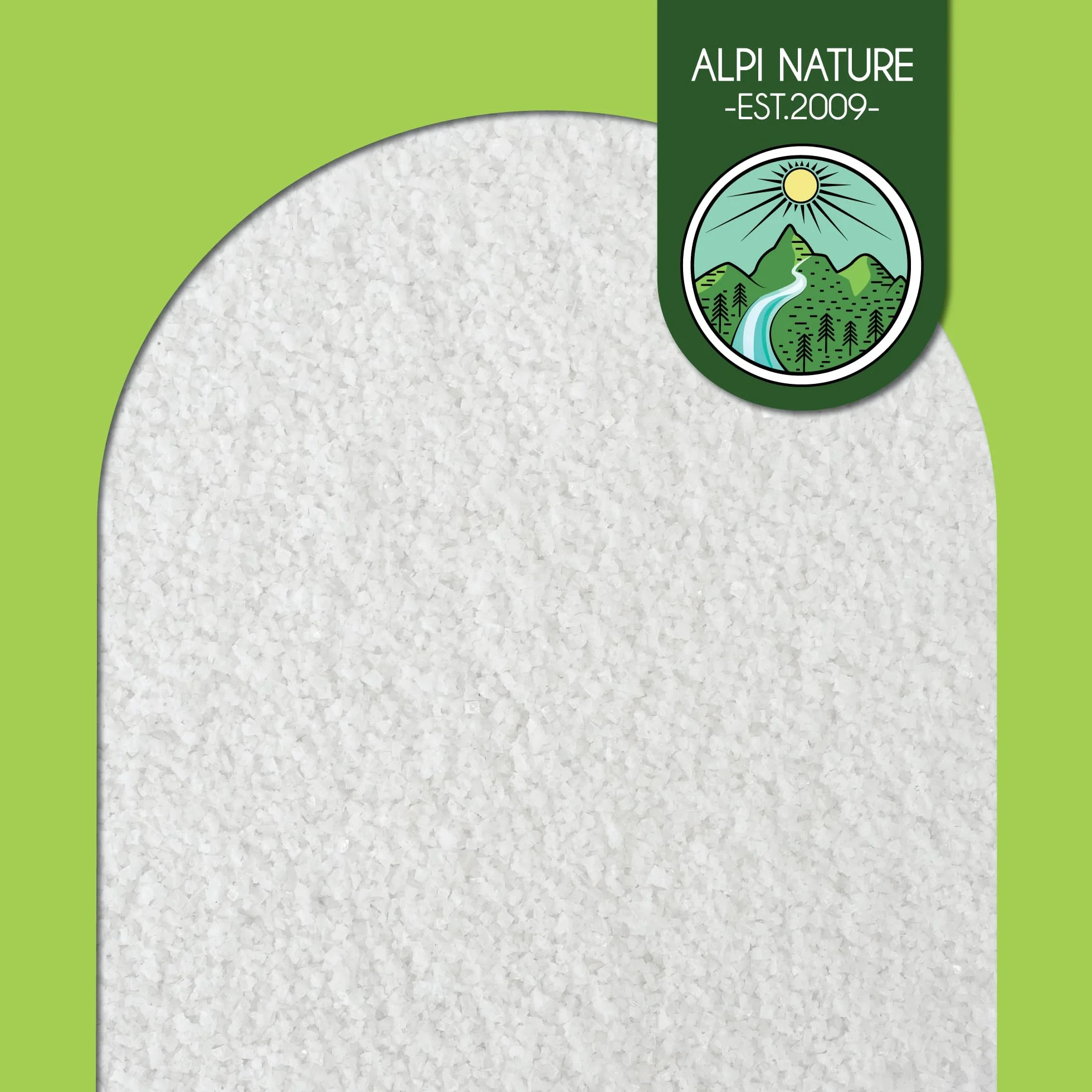 Alpi Nature Płatki Soli Morskiej Sunflakes 400g, Ręcznie Zbierane Płatki Soli Fleur de Sel 0.5-3 mm