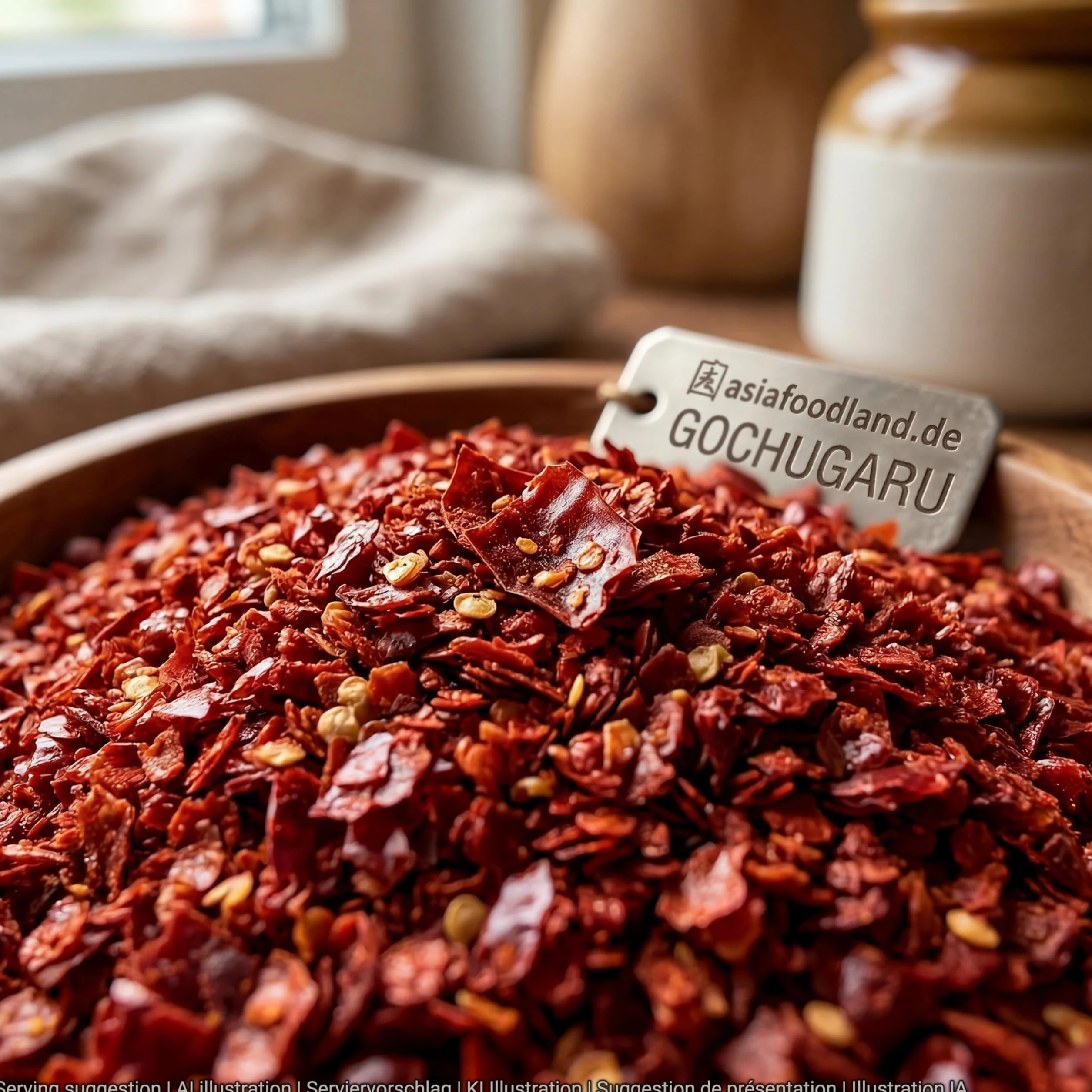 asiafoodland - Gochugaru - Chili w proszku do Kimchi - czerwona papryka w proszku, 1 opakowanie (1 x 100 g)