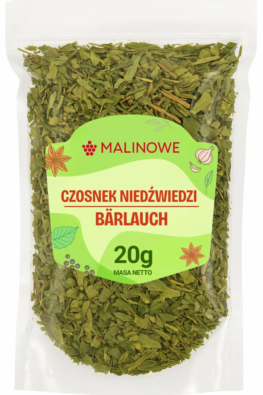 CZOSNEK NIEDŹWIEDZI SUSZONY 20g Świeży Aromatyczny Premium