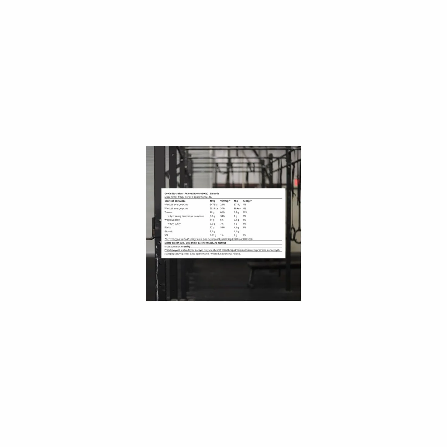 Go On Nutrition Masło Orzechowe (500g) Smooth