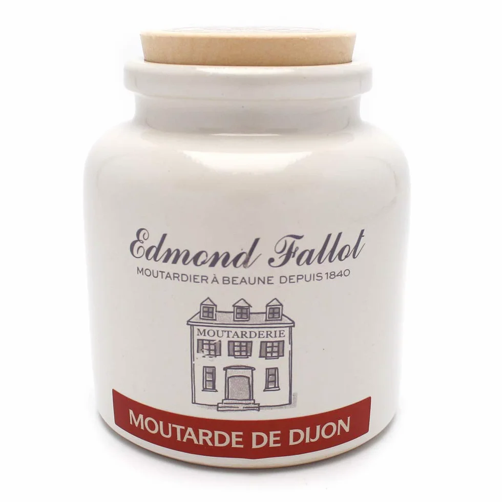 Edmond Fallot Fallot Dijon musztarda ostra i drobna, w kamiennej doniczce, 250 g
