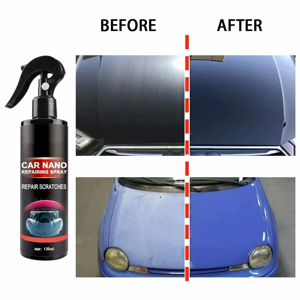 Nano Hydrofobowa Powłoka Woskowa do Lakieru w Sprayu Crystal Coat Film, 120 Ml, Chroni Przed Starzeniem i Warunkami Atmosferycznymi, Odporna na Zarysowania, łatwa w Aplikacji