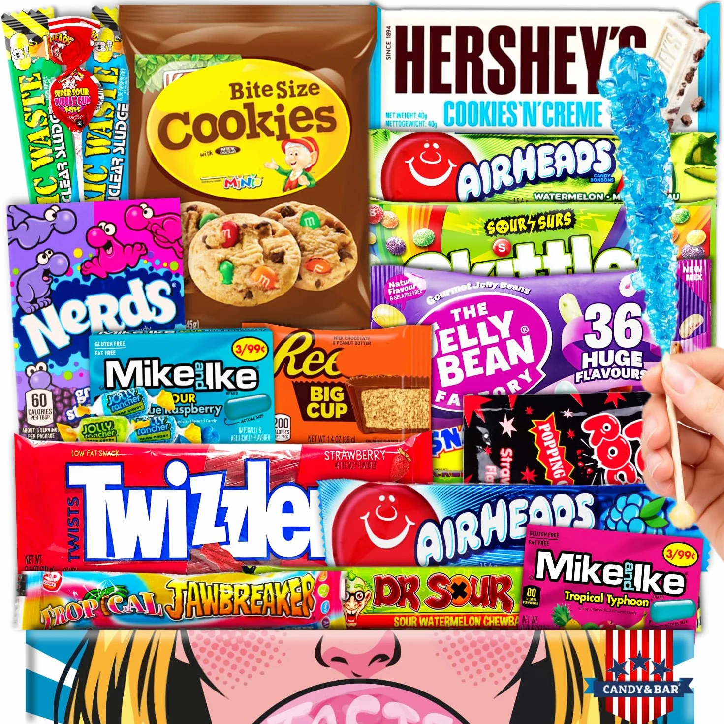 JUMBO USA Original American Candy Snack Box 21 sztuk Import