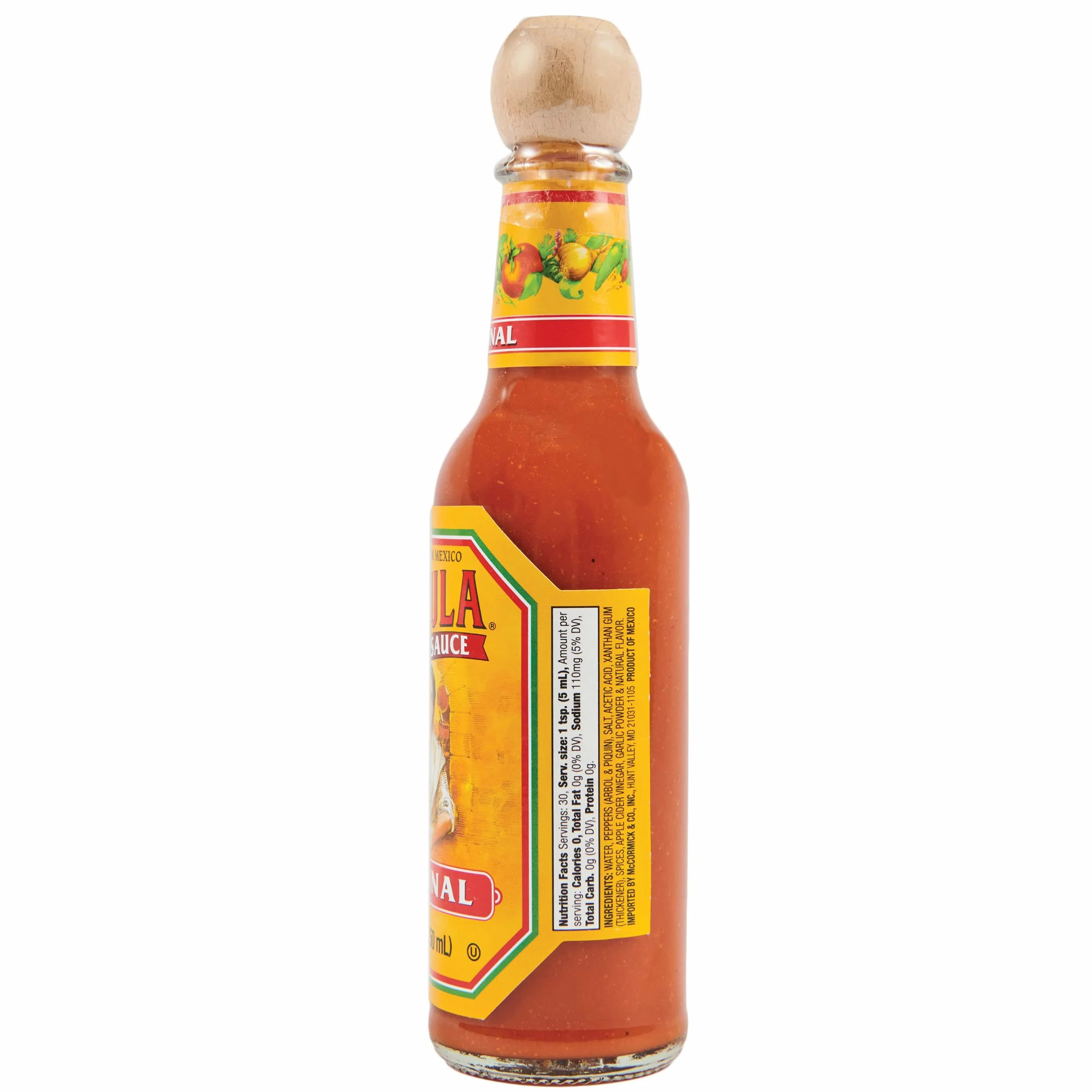 Cholula Oryginalny gorący sos z drewnianą nakładką, 5 oz