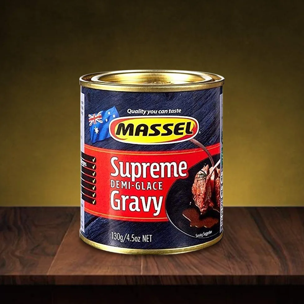 Massel - Proszek na mokro – wegański, bez glutenu, certyfikat koszerny, smak Supreme Demi-Glace – 130 g, opakowanie z 3 mieszankami sosów rozpuszczalnych