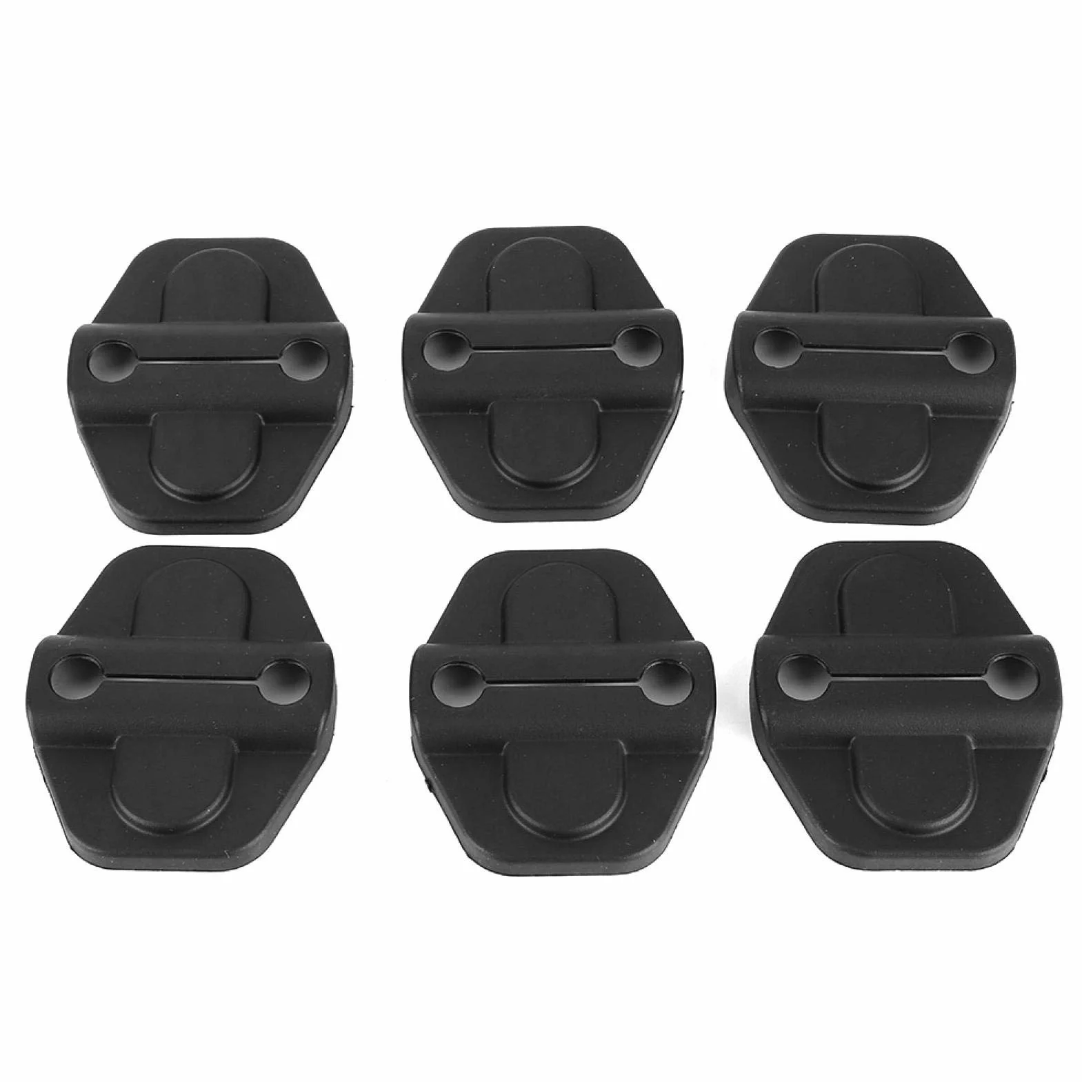 Pokrywa zamka drzwi, 6 szt. Dekoracja zamka drzwi samochodu Tapicerka pasuje do Jeep Wrangler JL JLU Sports Sahara Freedom Rubicon