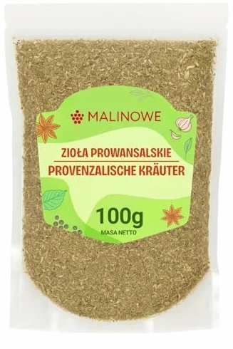 Malinowe ZIOŁA PROWANSALSKIE 100g Aromatyczne Naturalne Mieszanka do Sosów i Mięs