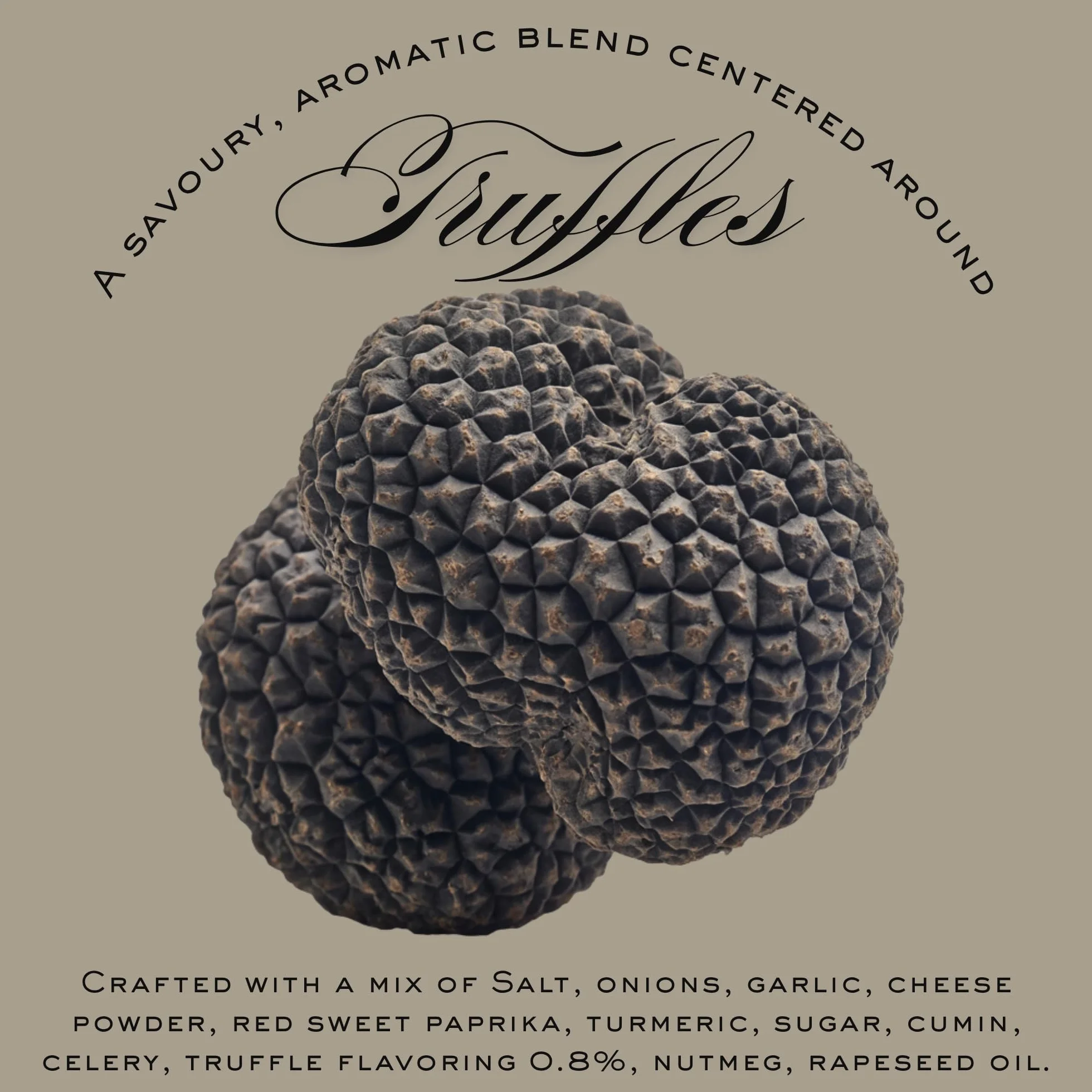 Truffle Fries Bliss – Premium przyprawa o smaku trufli – Stworzona do frytek gourmet i słonych potraw – Szklany słoik (60 g)