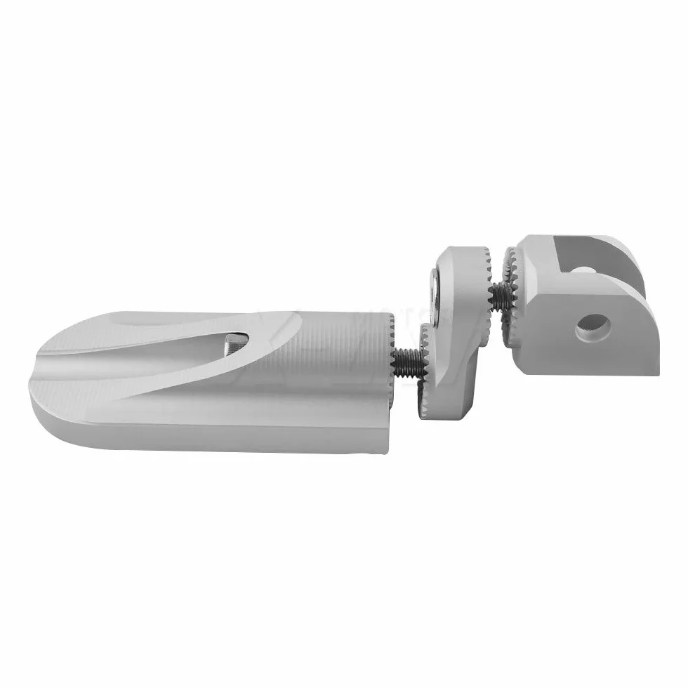 Dla BMW R1250GS 2019 2020, R1250 GS ADV 2019-2020, R1200GS 2017-2018, R1200 GS ADV 2014-2018 Obrotowy podnóżek motocyklowy Regulowany podnóżek kierowcy (B-Srebrny)