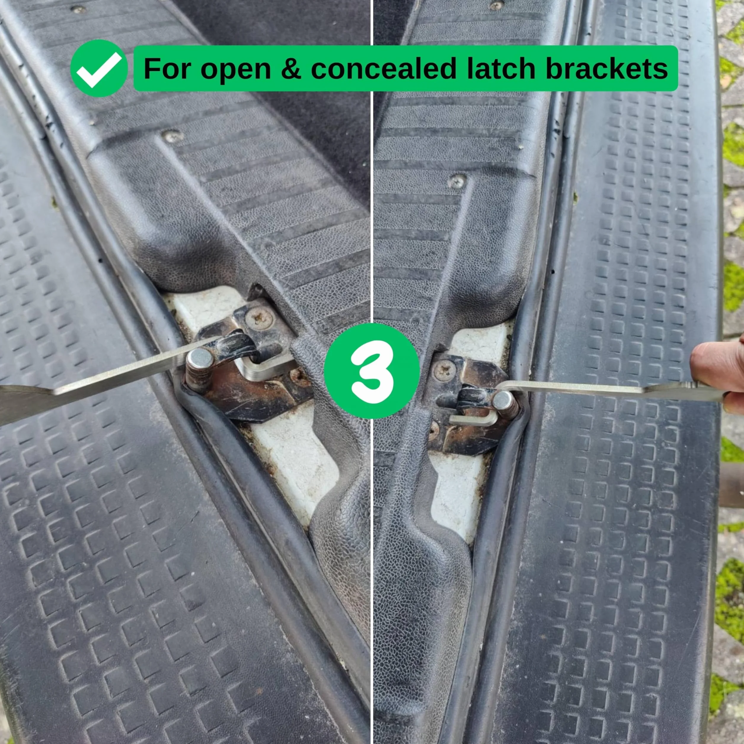 Uchwyt tylnej klapy Volkswagen VW T4 T5 T6 Bus Transporter 197 mm stal nierdzewna