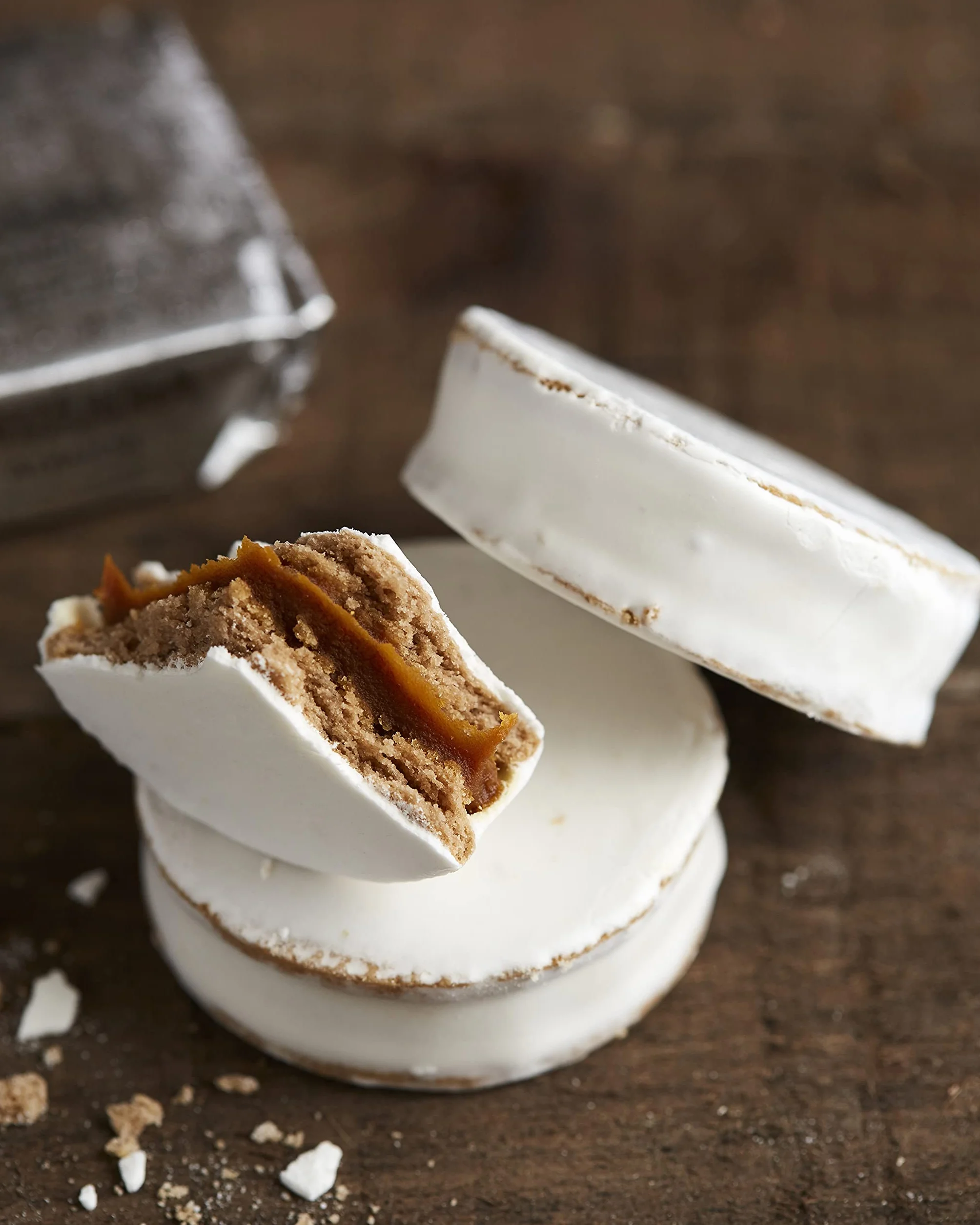 Havanna | Alfajores z Bezą | Ciastka w Polewie z Nadzieniem z Dulce de Leche | 12 sztuk | 564g