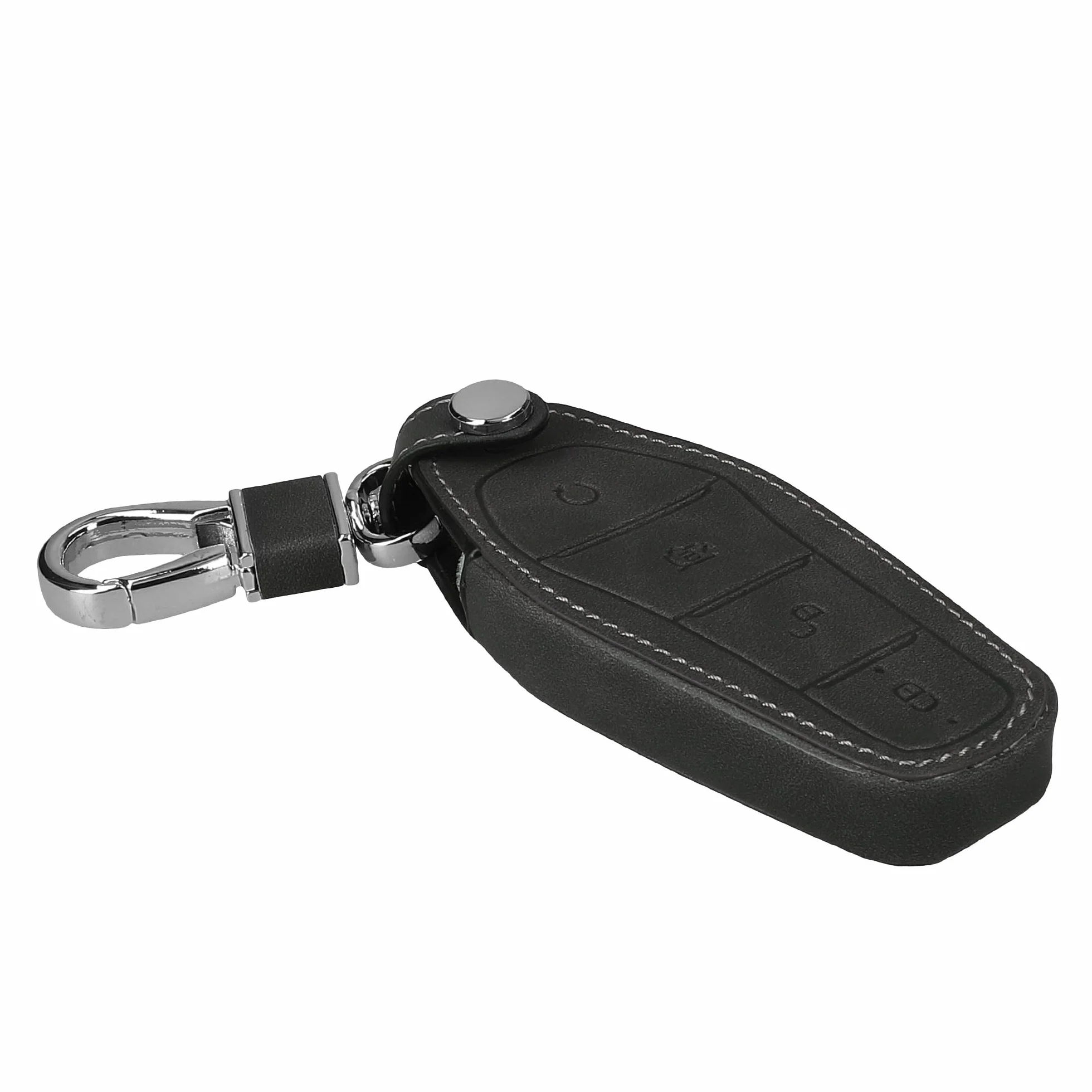 kwmobile Pokrywa kluczyka kompatybilna z BYD Atto 3 / Sealion/Han/Tang/Dolphin/Seal - Nabucco ze skóry PU etui na kluczyk samochodowy do zdalnego sterowania samochodu