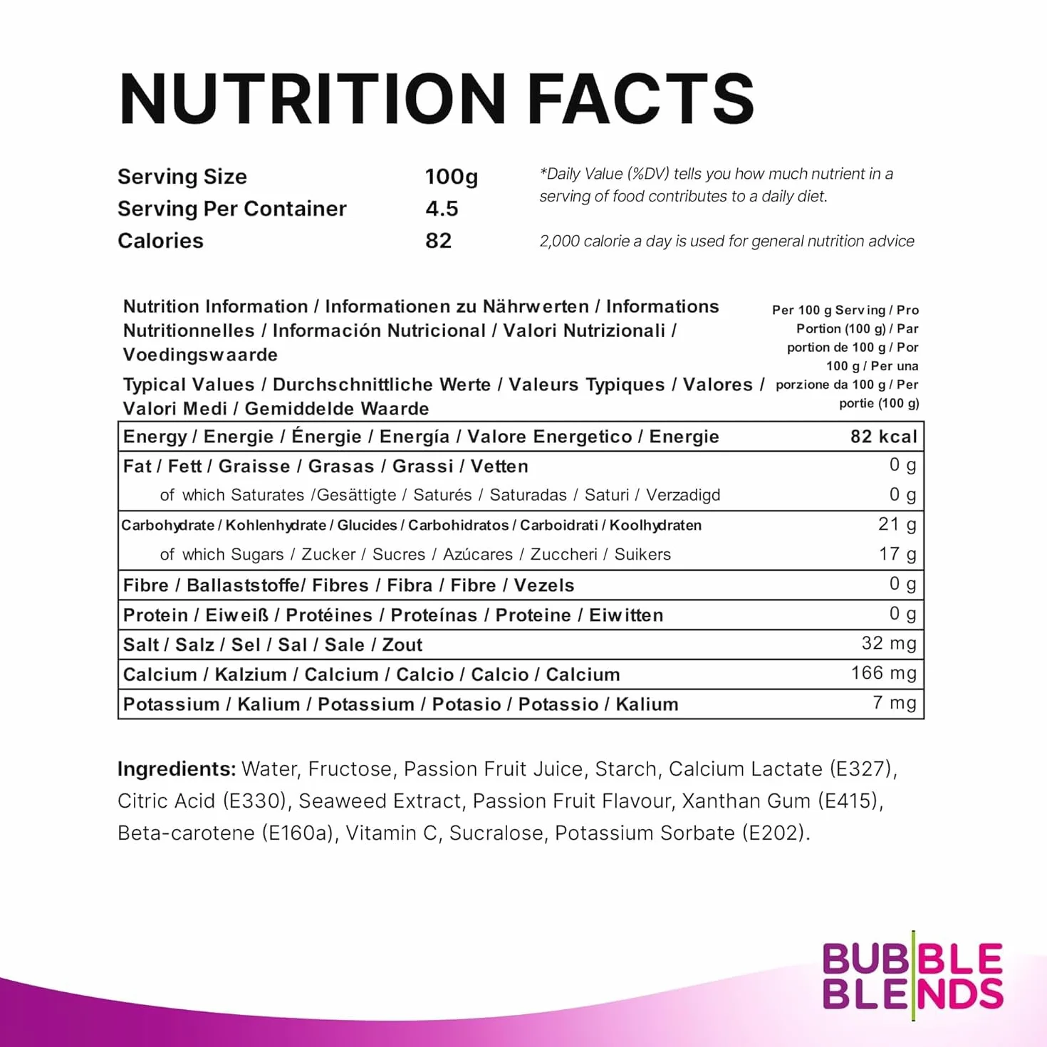 Bubble Blends Passion Fruit Popping Boba (450G) - Boba Balls with Real Fruit Juice - 100% Fat - Free Bubble Tea Pearls for Bubble Tea Drink Sinkers or Dessert Toppings EXP 25/02/2025