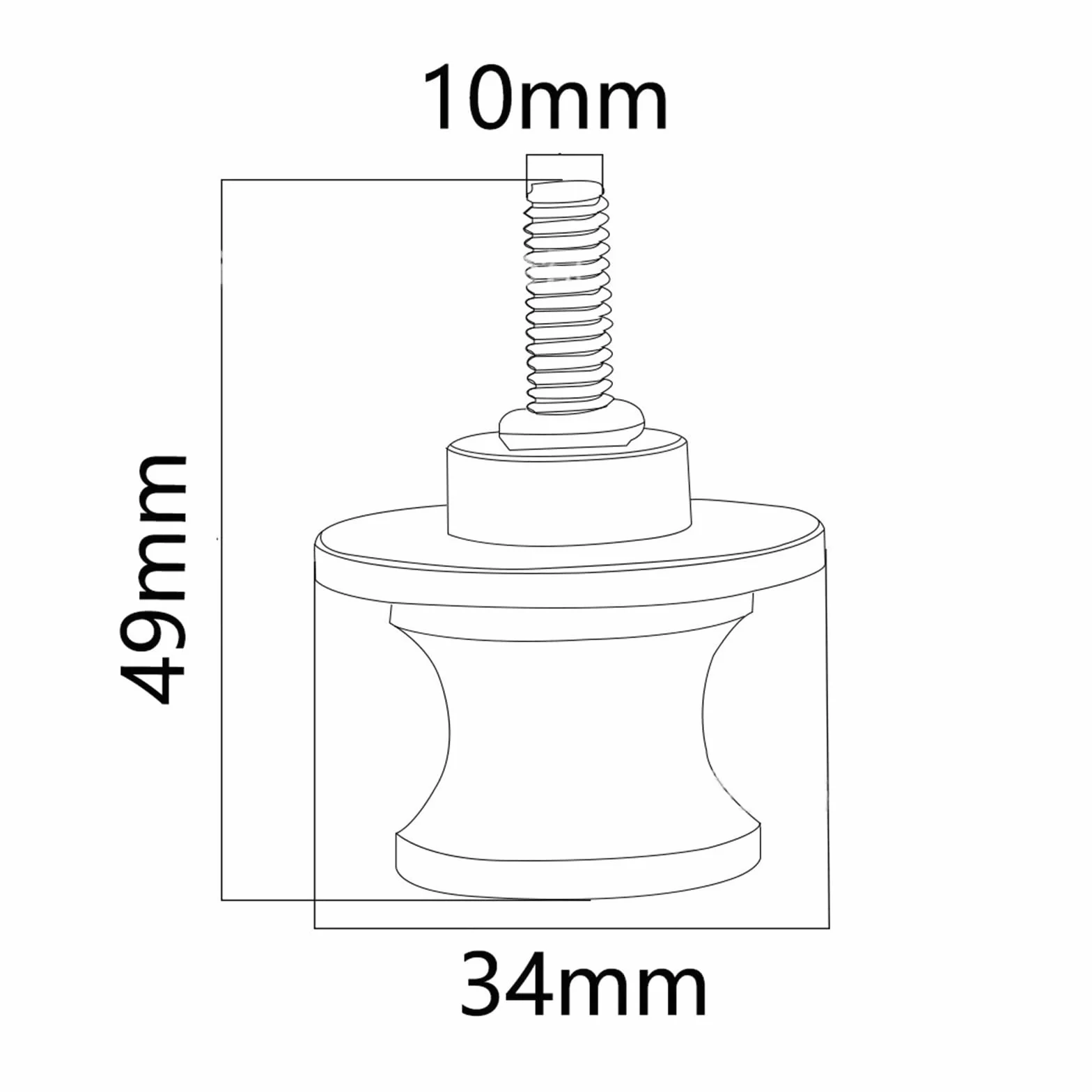 Śruby do wsporników tylnego wahacza Dla Svartpilen Vitpilen 401 2018-2023 10MM CNC Rocker Kołowrotki Uchwyt Śruby Slider Śruby(Black)