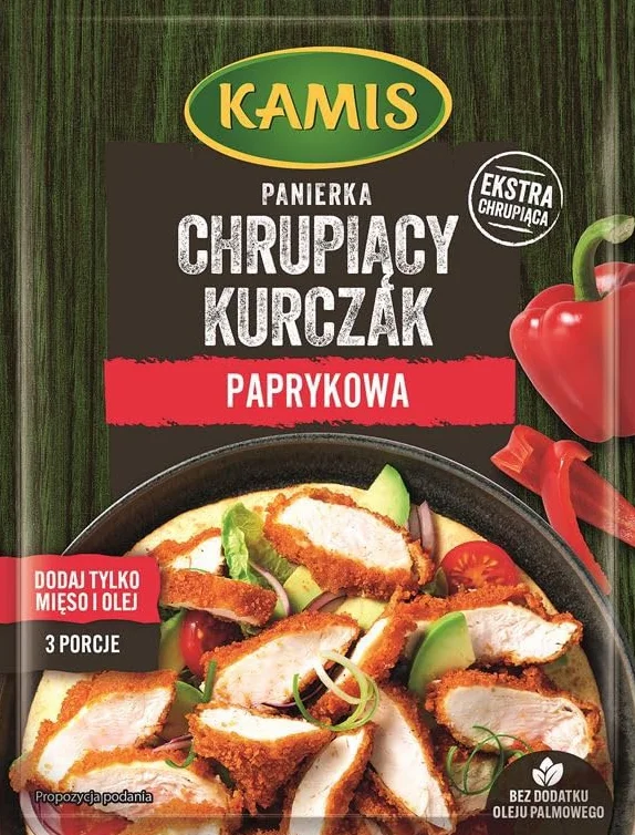 Kamis Panierka Chrupiący kurczak paprykowy 70 g