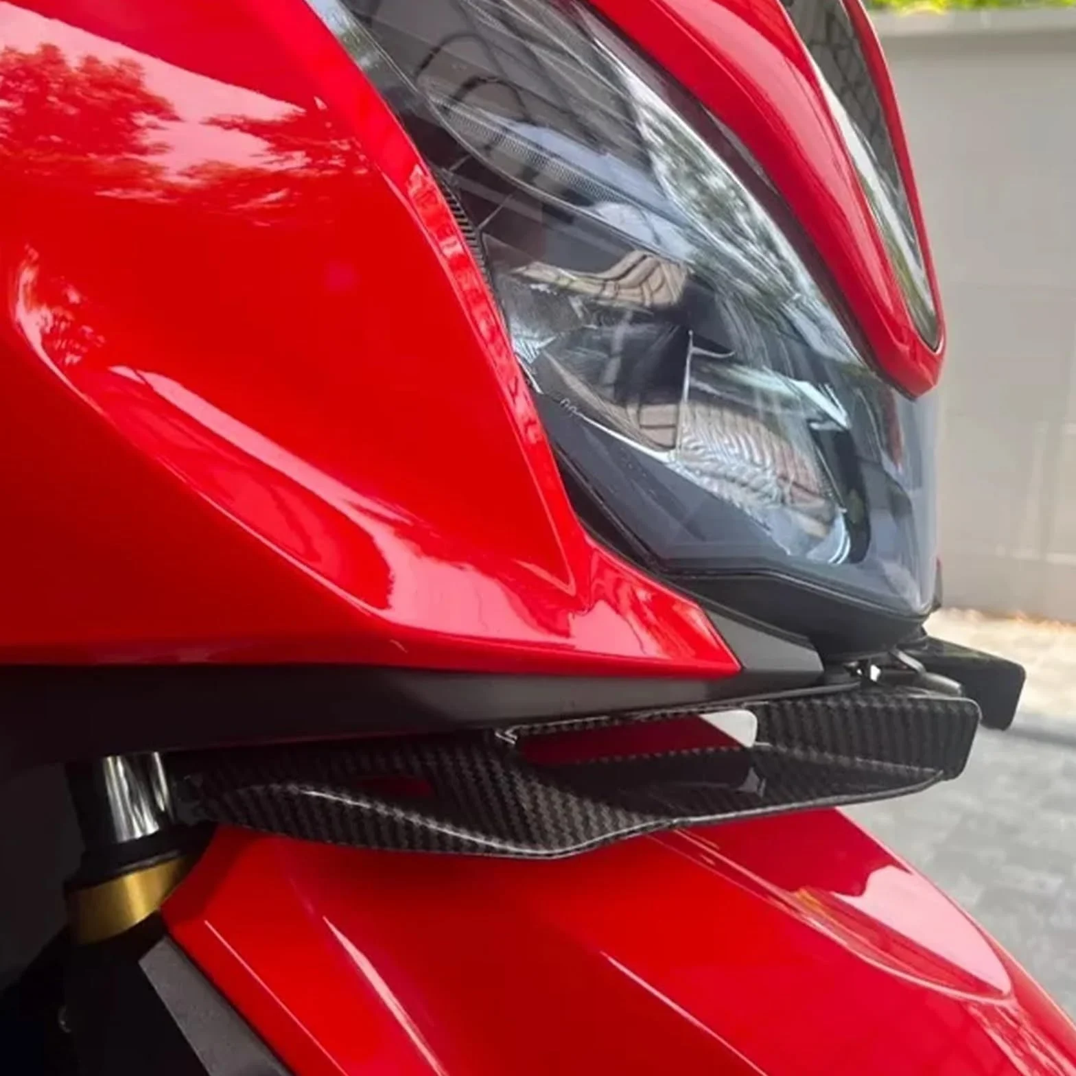 Aerodynamiczne skrzydła boczne Spoiler tylny do Hondy Forza 350 2022-2025 Carbon