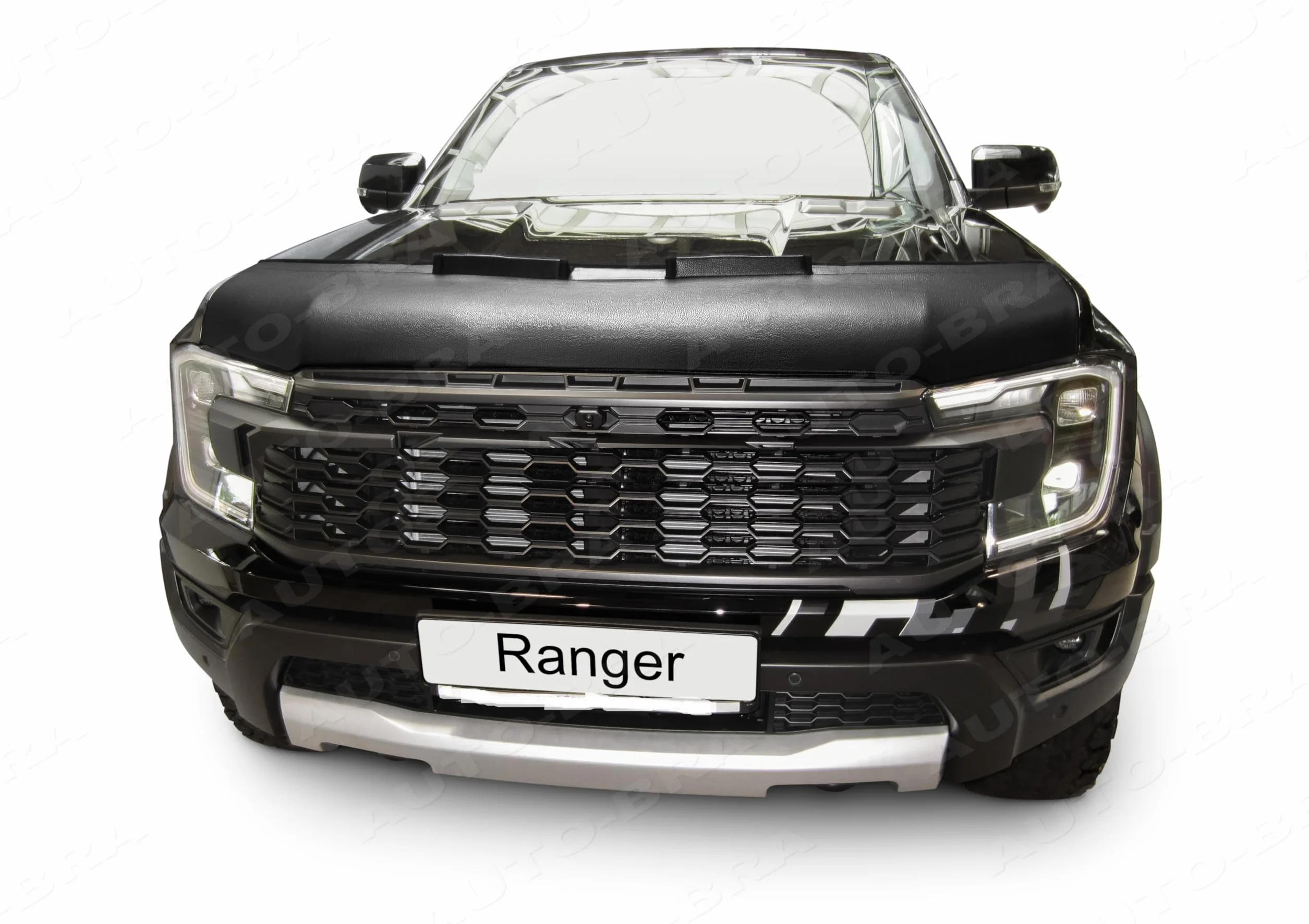Auto-Bra AB3-00746 kompatybilny z Ford Ranger-Raptor od 2022 roku, osłona maski, ochrona przed uderzeniami kamieni, tuning Bonnet Bra