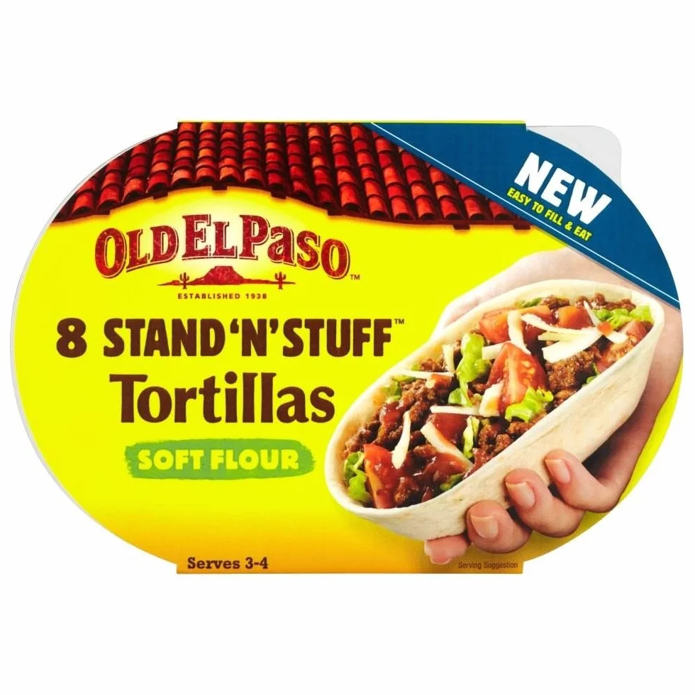 Old El Paso Stojak 'N' Stuff miękkie tortille mączne 8 opakowanie 193 g