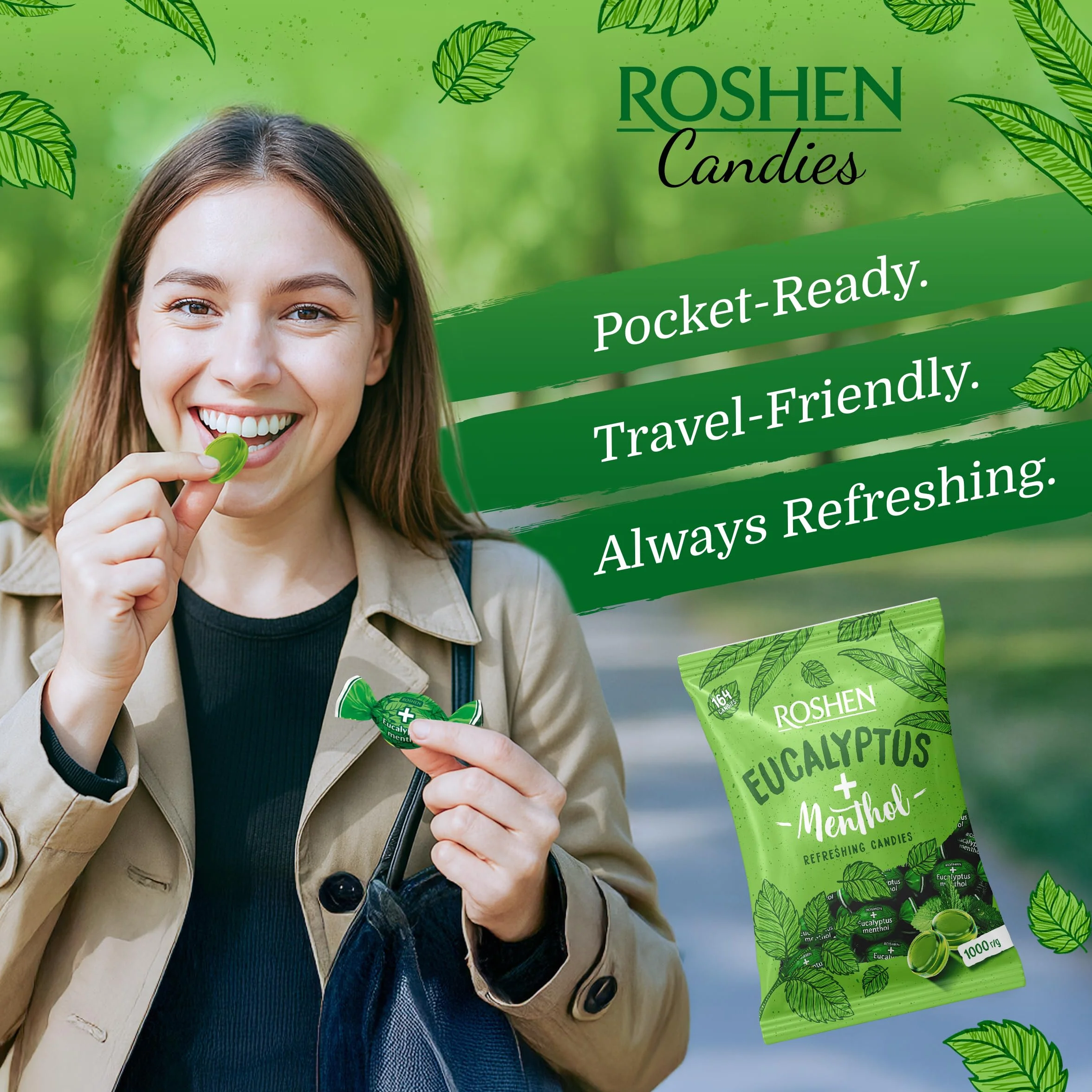 ROSHEN Cukierki Mentolowo - Eukaliptusowe 1kg