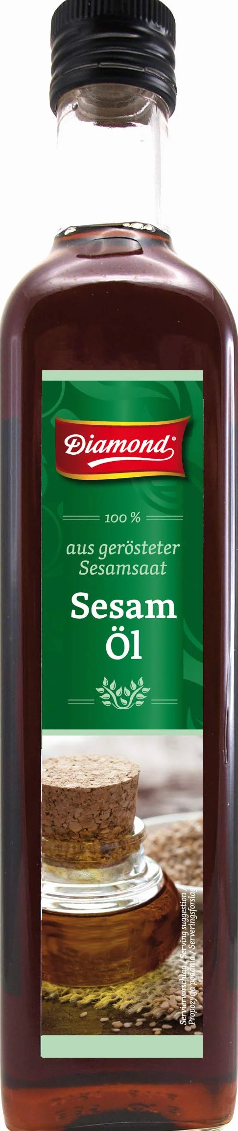 DIAMOND Olej sezamowy, prażony, 100%, 500 ml