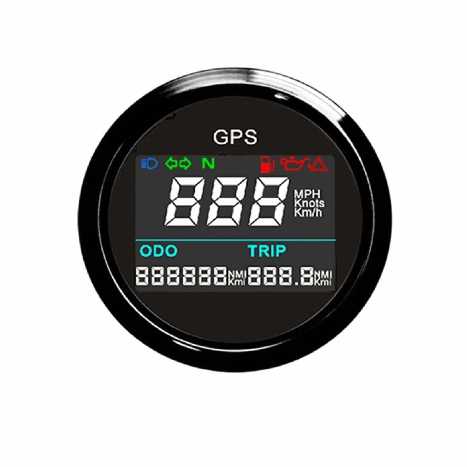 Licznik prędkości samochodu 52mm Cyfrowy Prędkościomierz GPS LCD Miernik Prędkości Przebieg Regulowany Licznik Przebiegu Dla Auto Motocykl Łódź 12V 24V Szybkie potwierdzenie lokalizacji(WS)