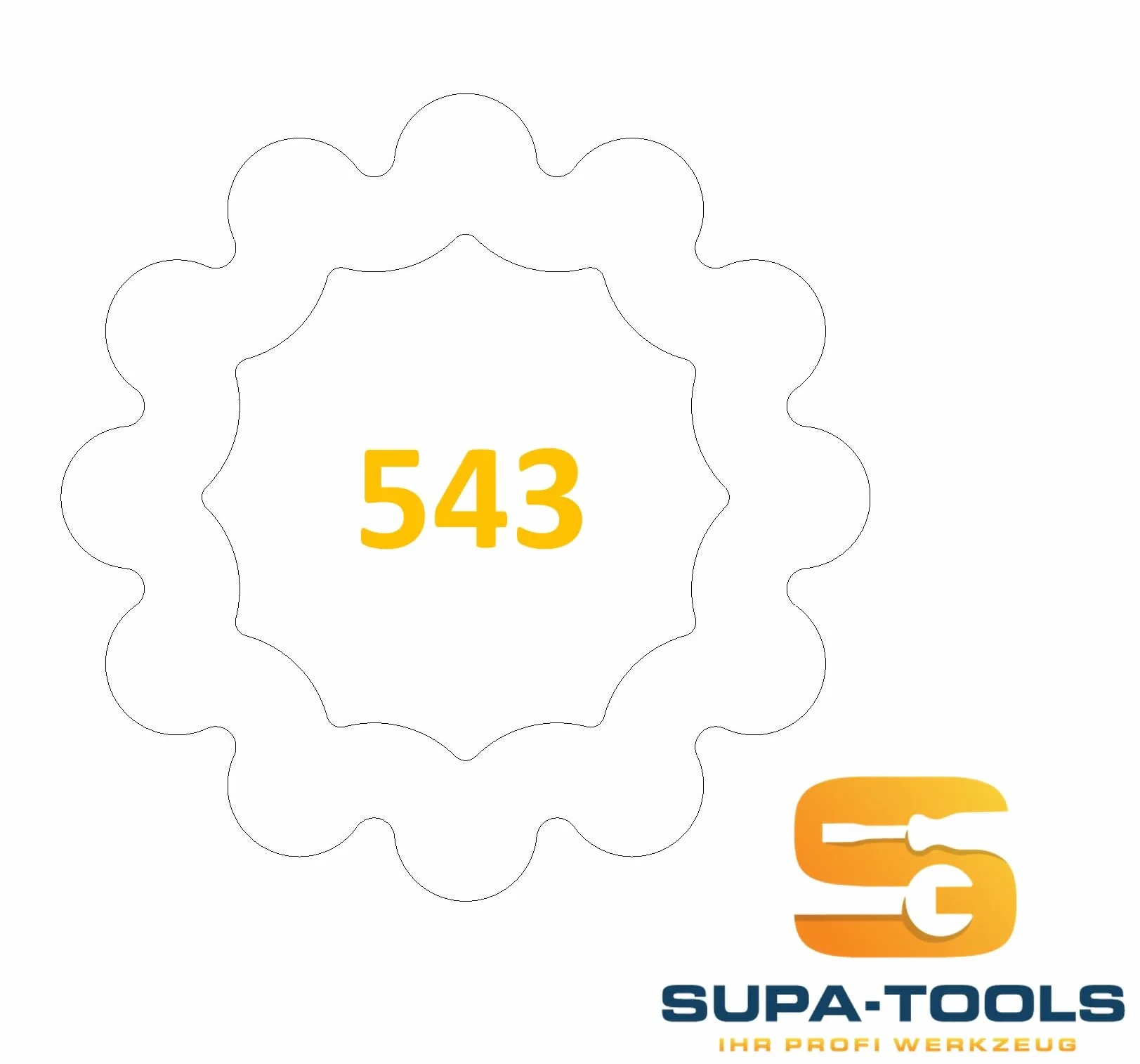 Supa-Tools Oryginalny Seat 543 Kod C do zabezpieczania kół do Seat Cupra, nakrętka obejmująca obręcz, klucz do felg, zabezpieczenie koła