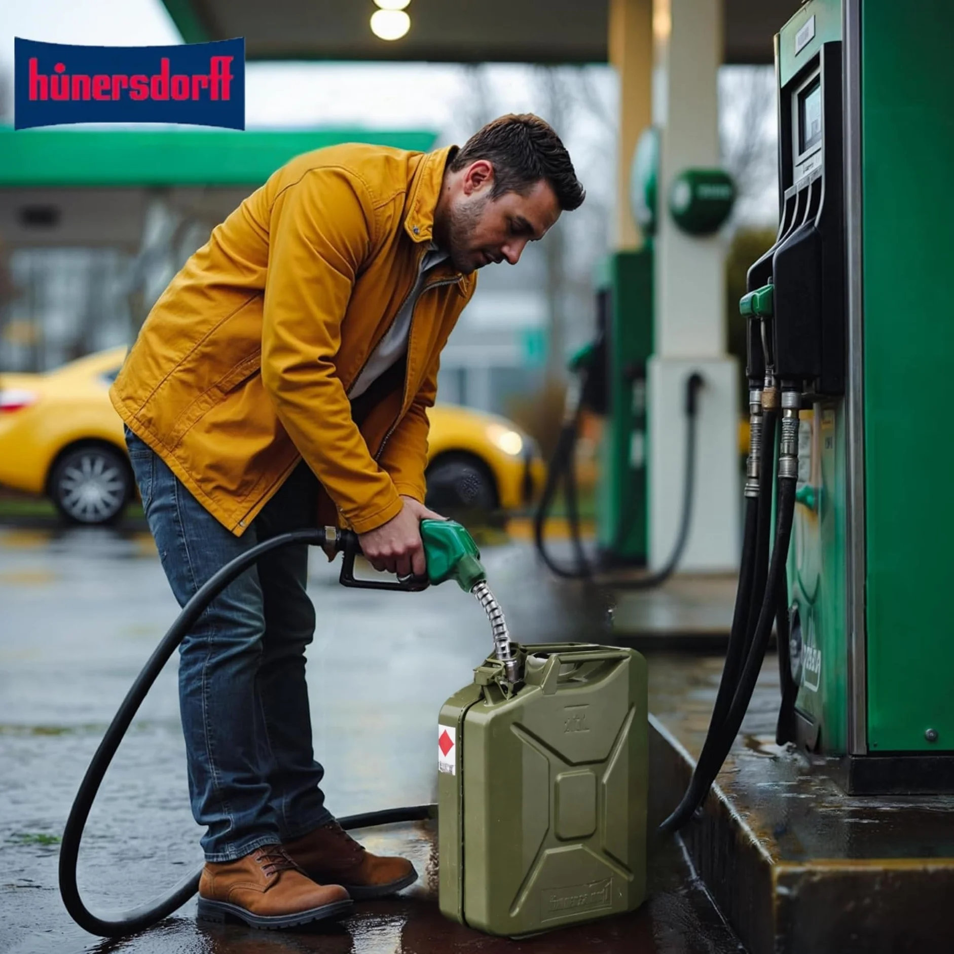 H&G Metalowy kanister 20 litrów zielony